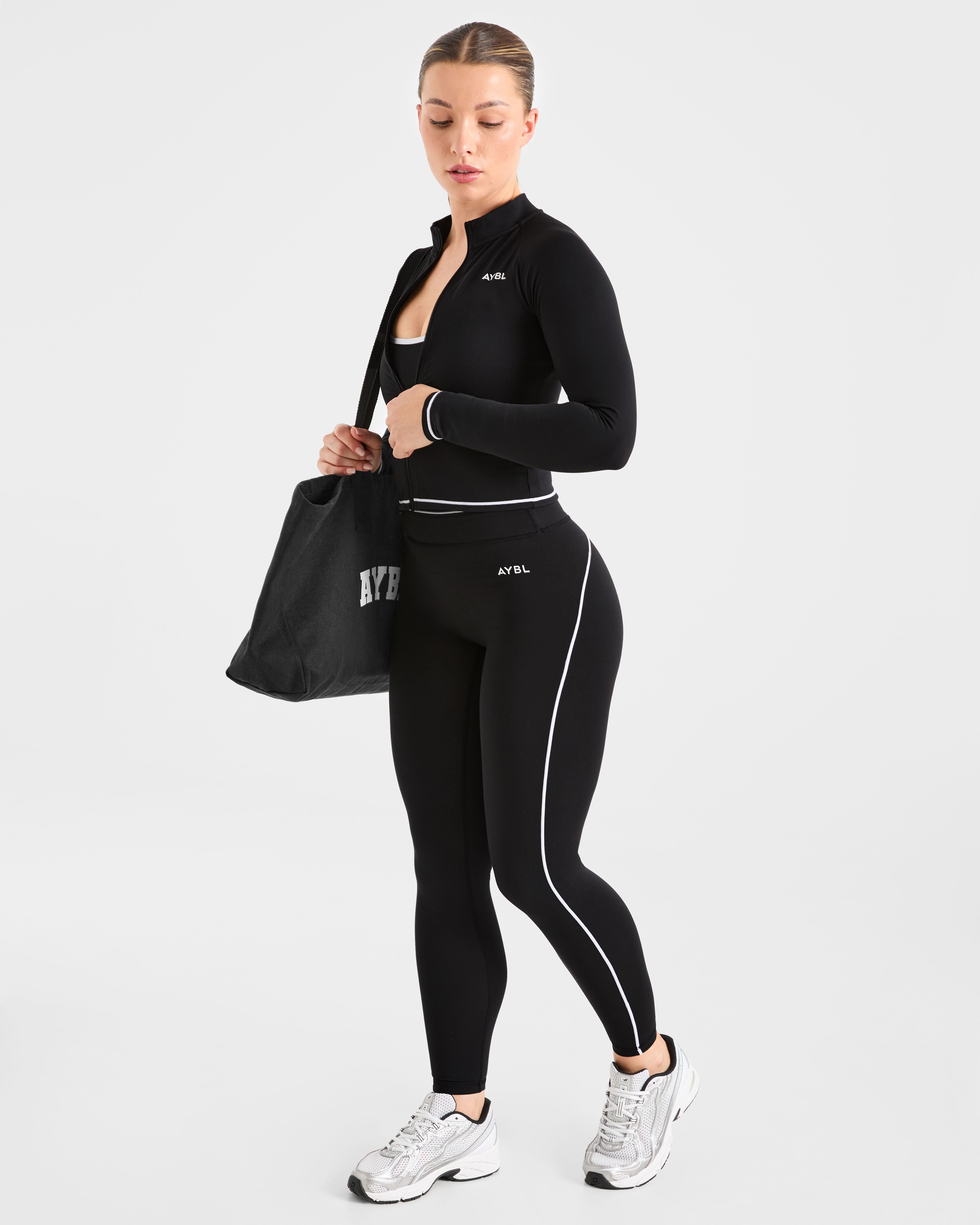 Form Zip Up Jacket - Schwarz