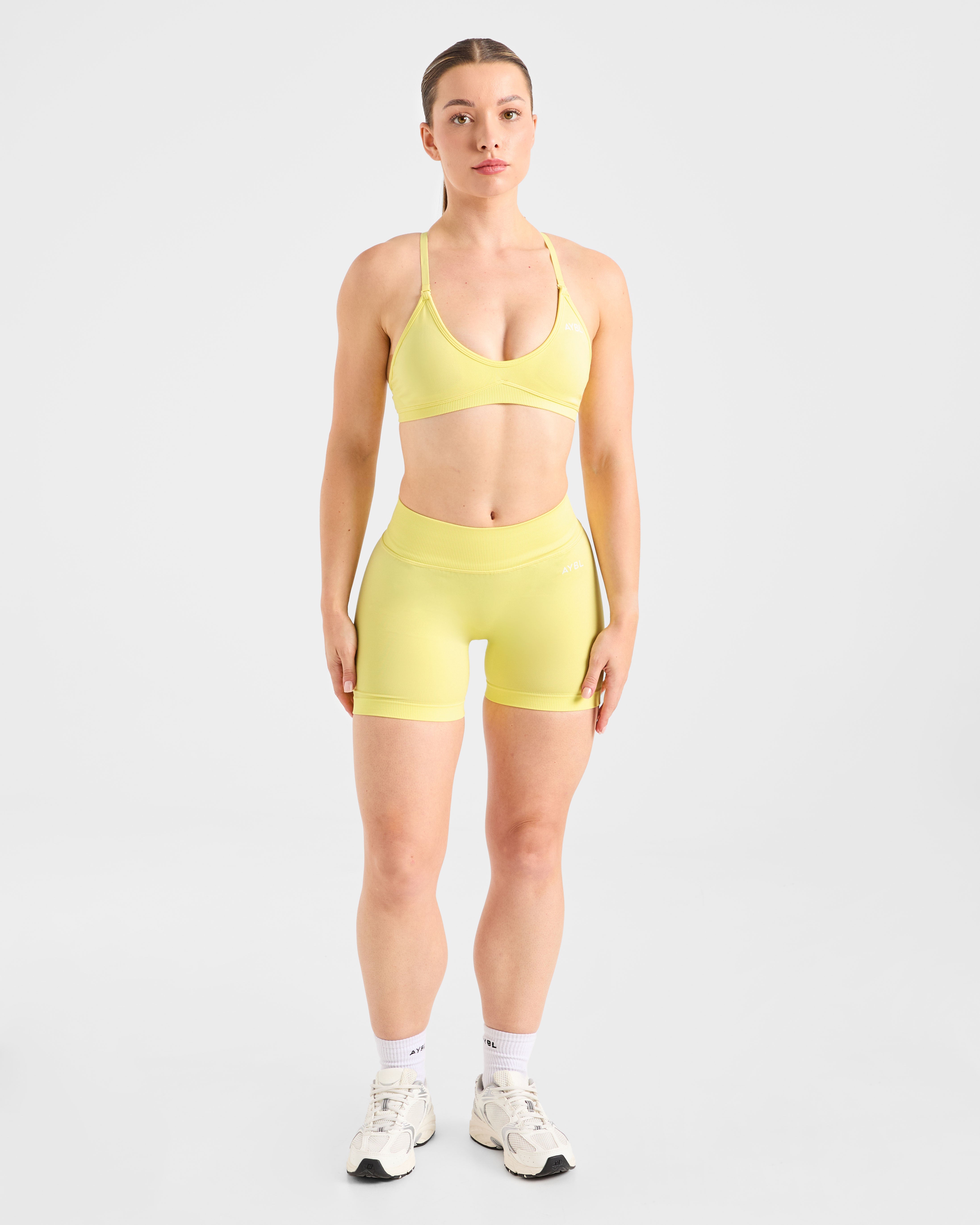 Adapt Seamless Strappy Sports Bra - Spring Gelb