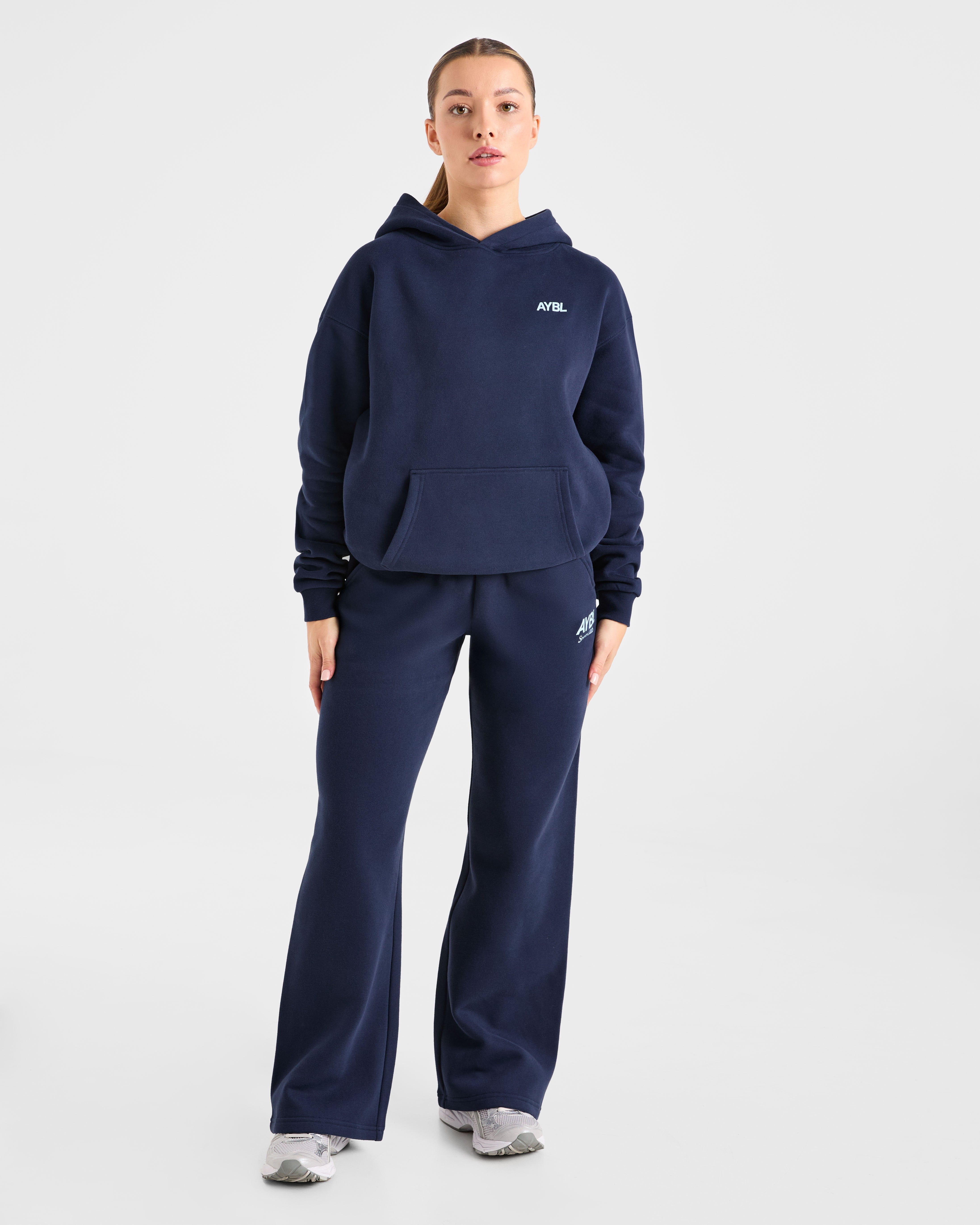 AYBL Sports Club Oversized Hoodie - Navy/Blau