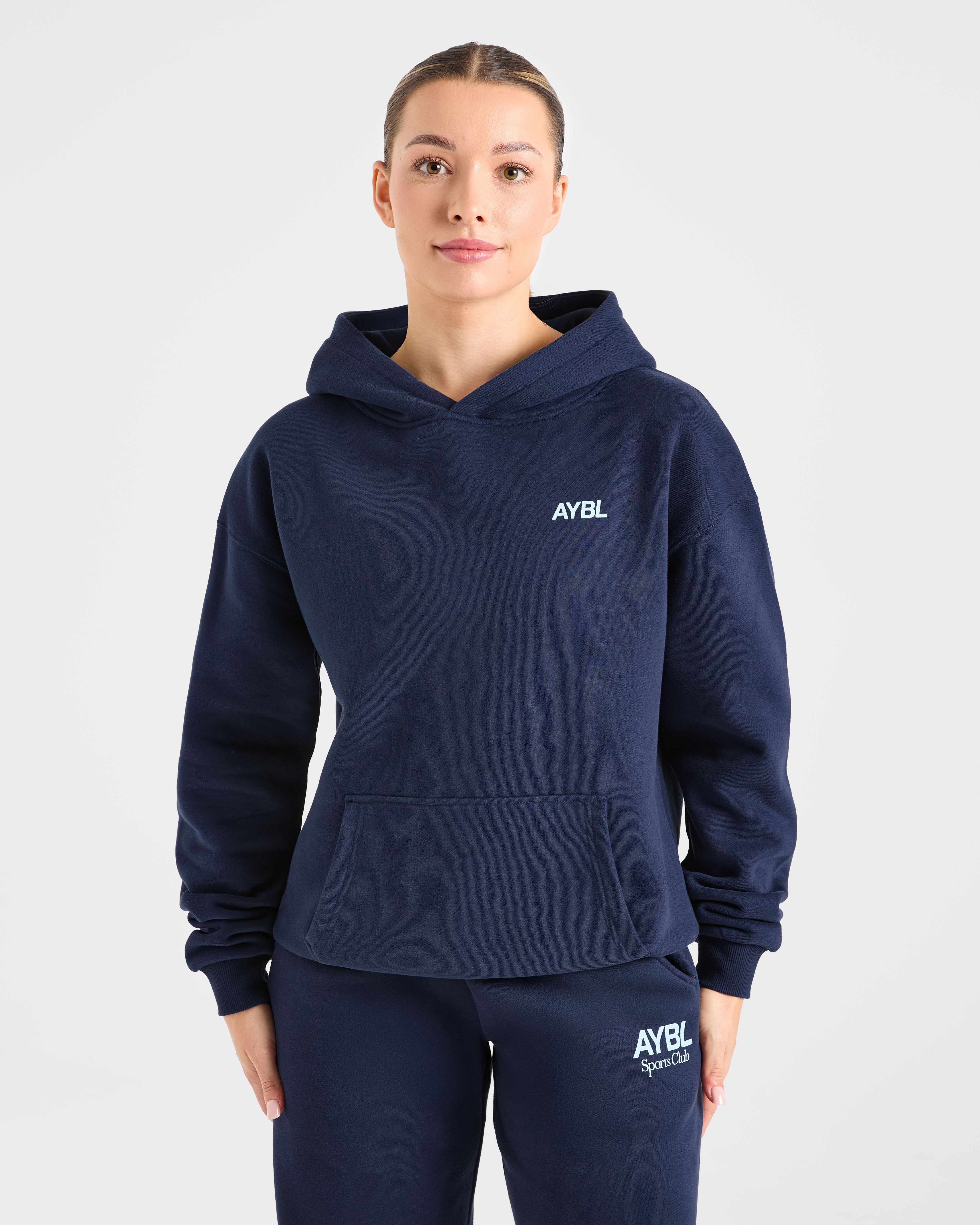 AYBL Sports Club Oversized Hoodie - Navy/Blau