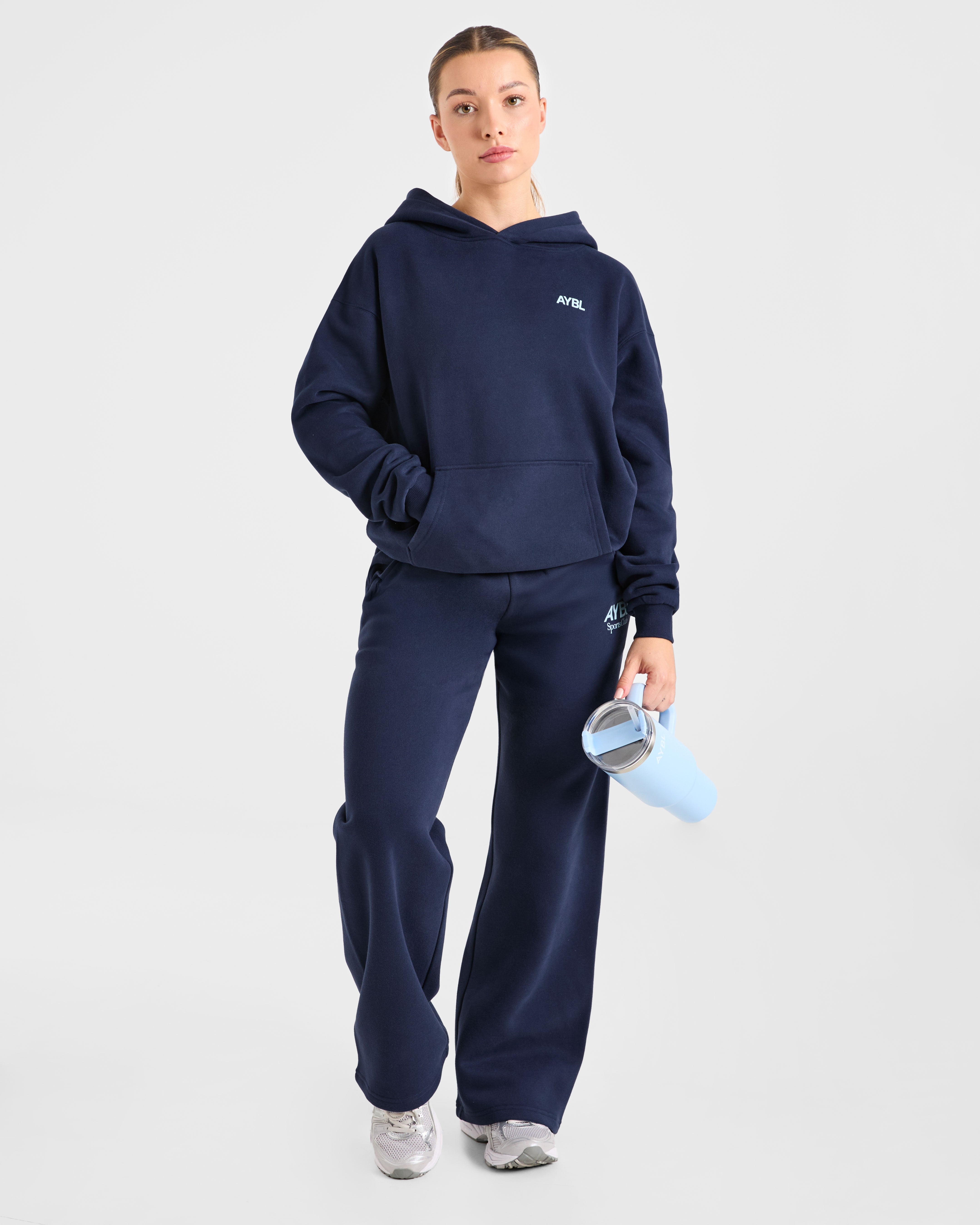 AYBL Sports Club Oversized Hoodie - Navy/Blau