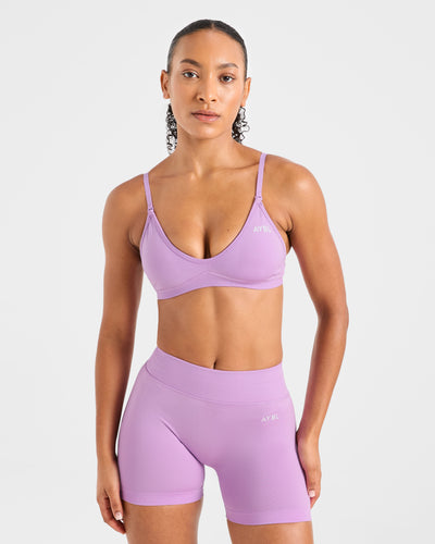 Adapt Seamless Strappy Sports Bra - Spring Lilac
