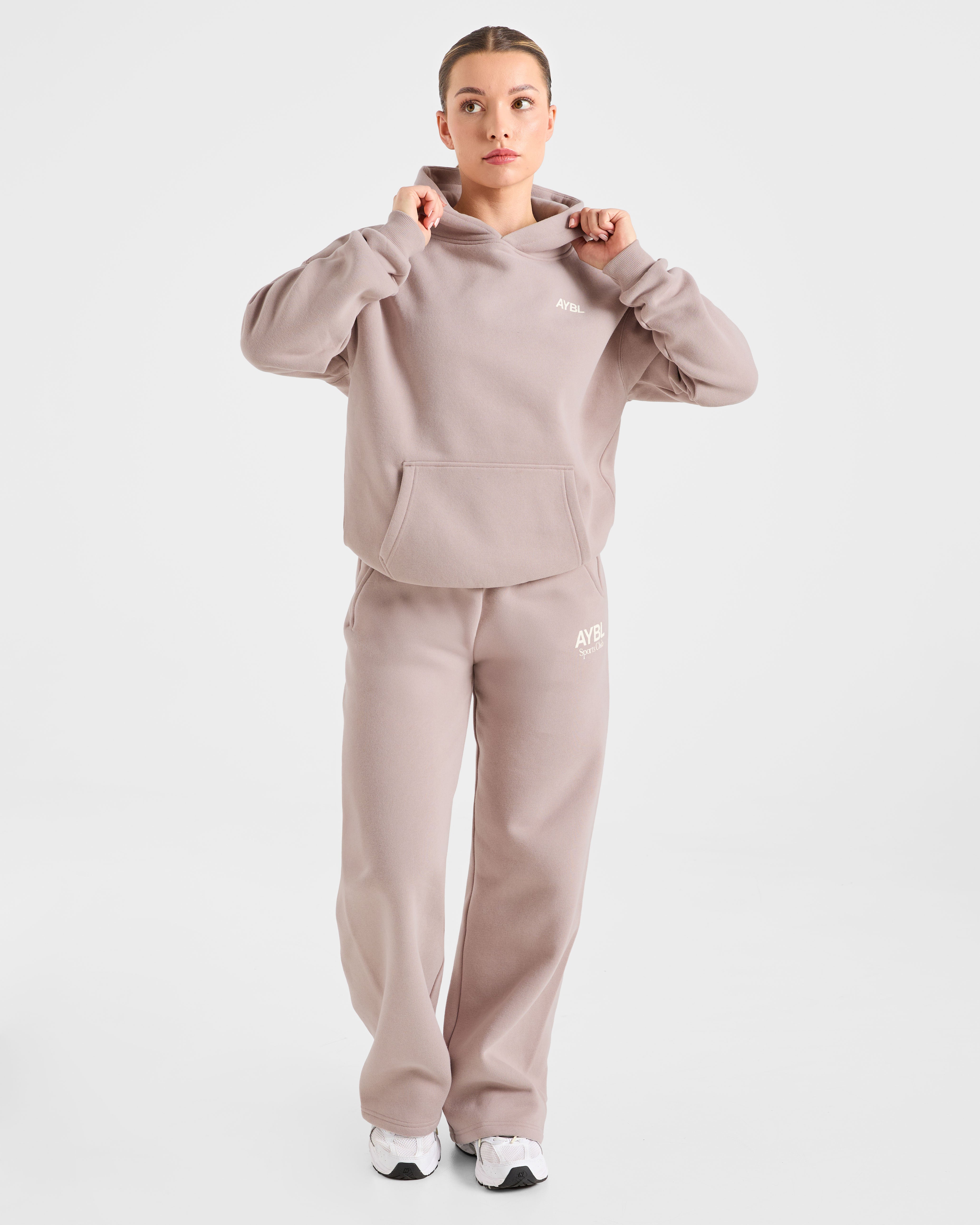 AYBL Sports Club Oversized Hoodie - Mink Rosa