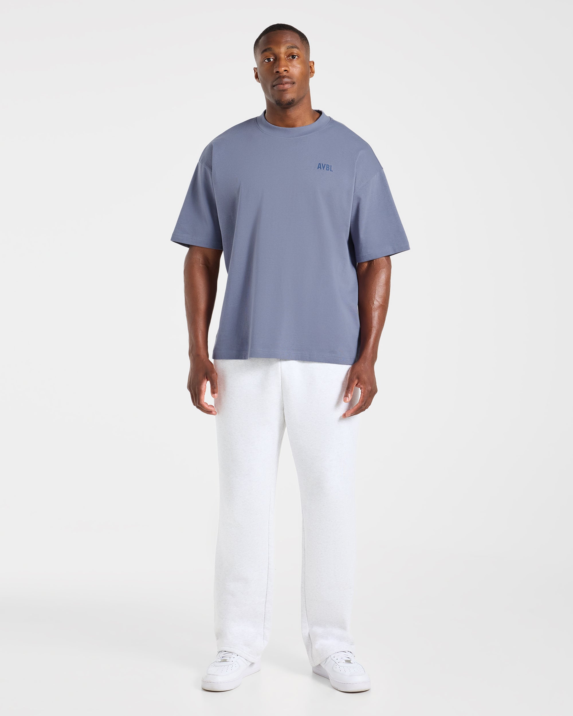 Script Collective Oversized T Shirt - Titanium Blau