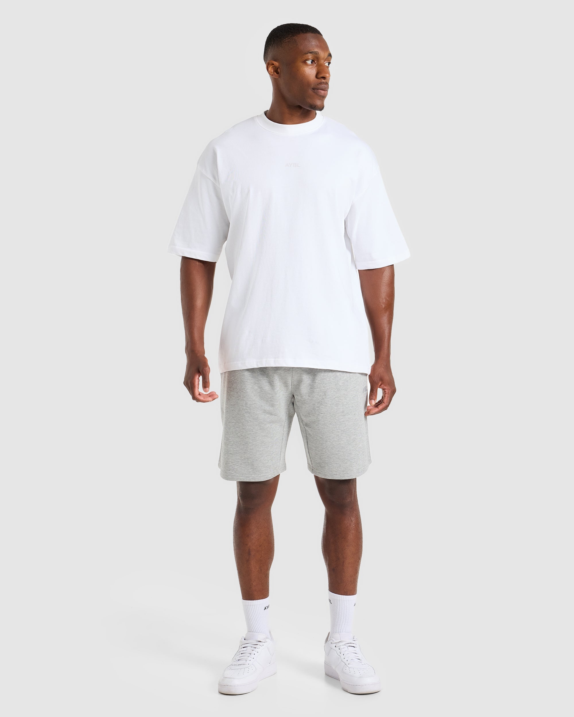 Craft Oversized Shorts - Mid Marl Grau