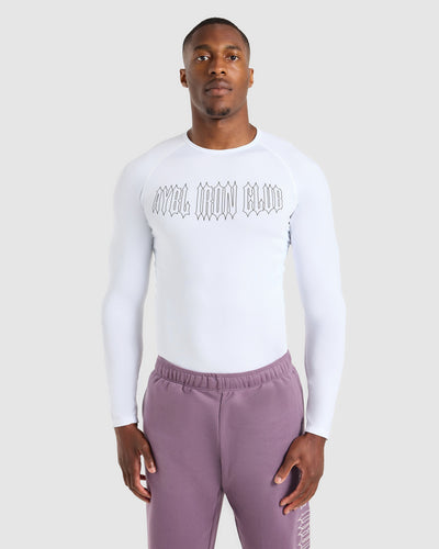 AYBL Iron Club Compression Long Sleeve - Weiß