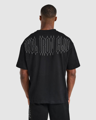 AYBL Iron Club Graphic Oversized T Shirt - Schwarz