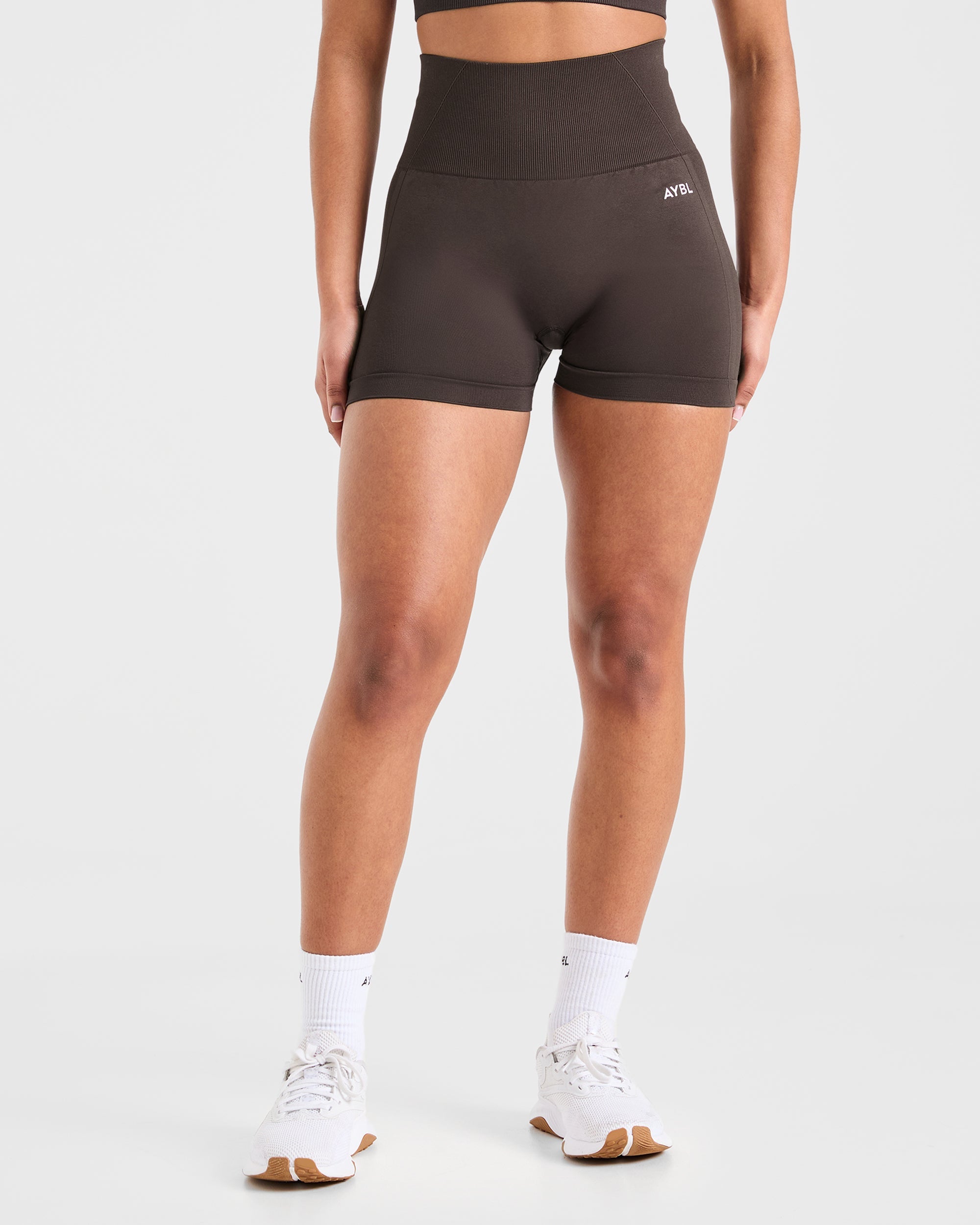 Empower Seamless Shorts - Cocoa Braun