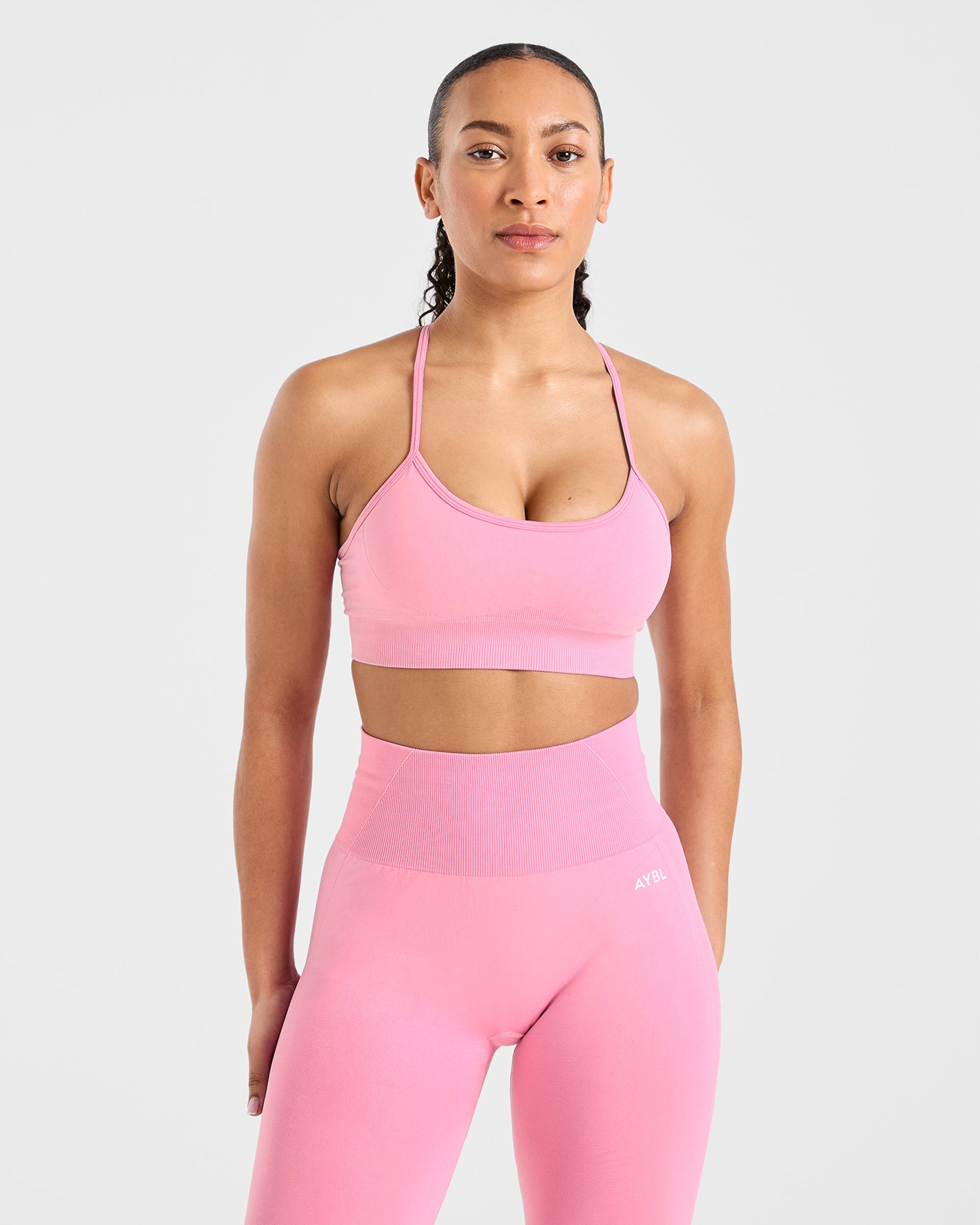 Empower Seamless Sports Bra - Baby Rosa