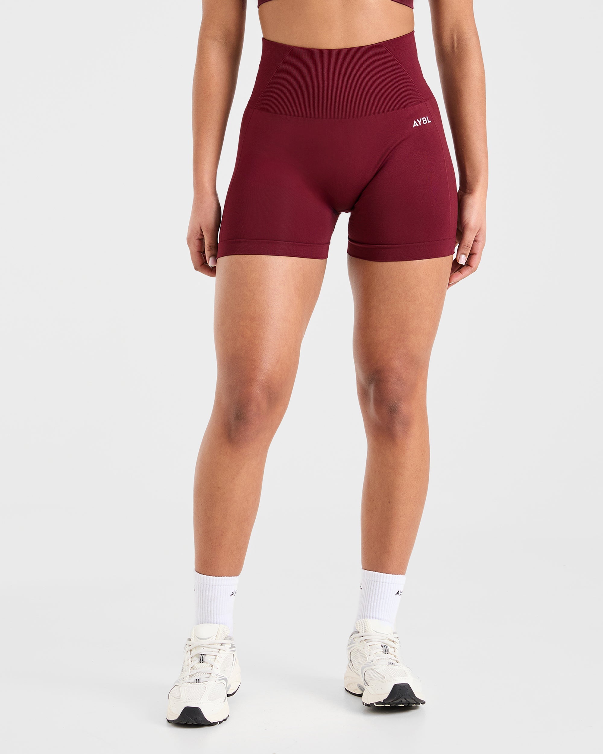 Empower Seamless Shorts - Rot Wine