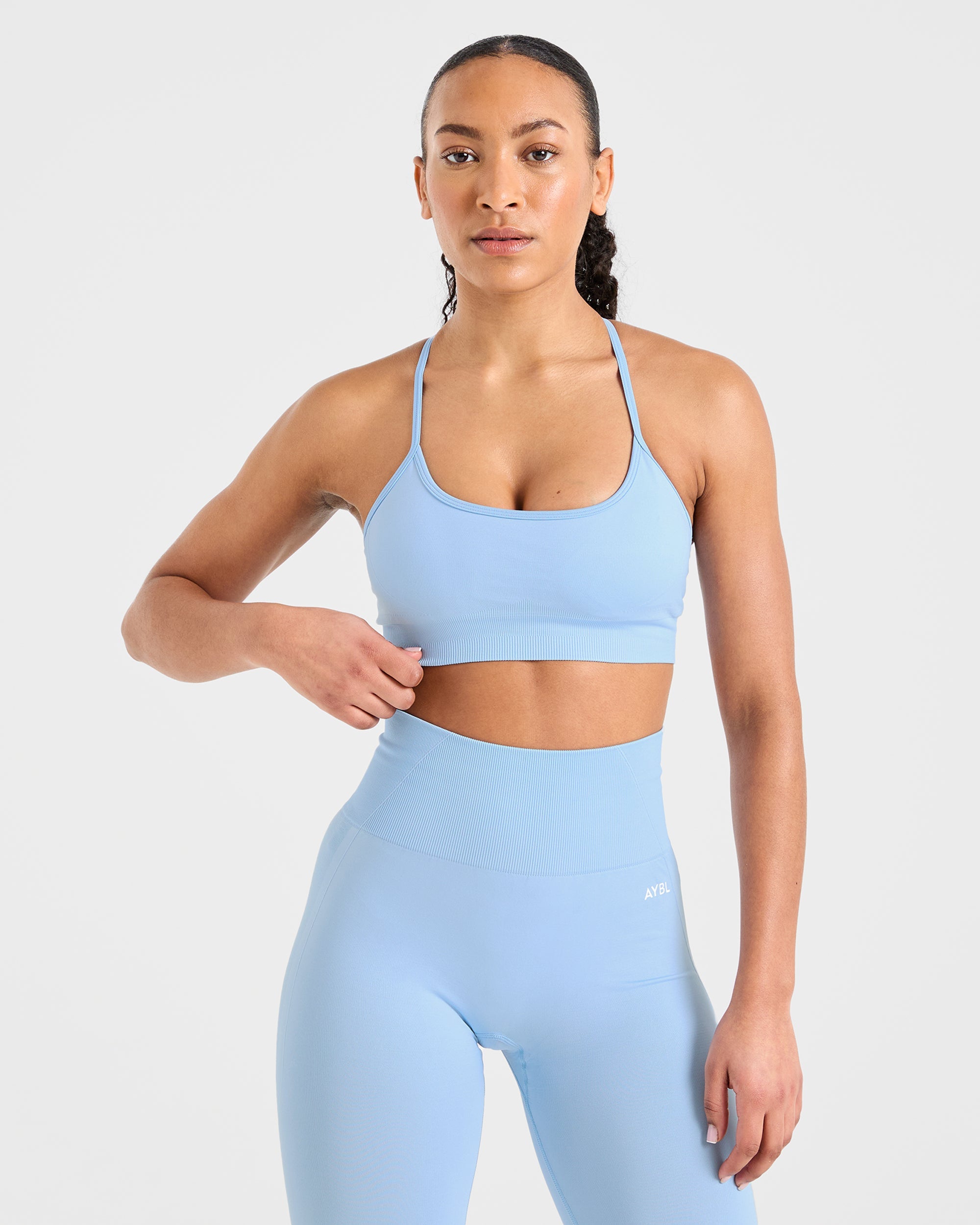 Empower Seamless Sports Bra - Sky Blau