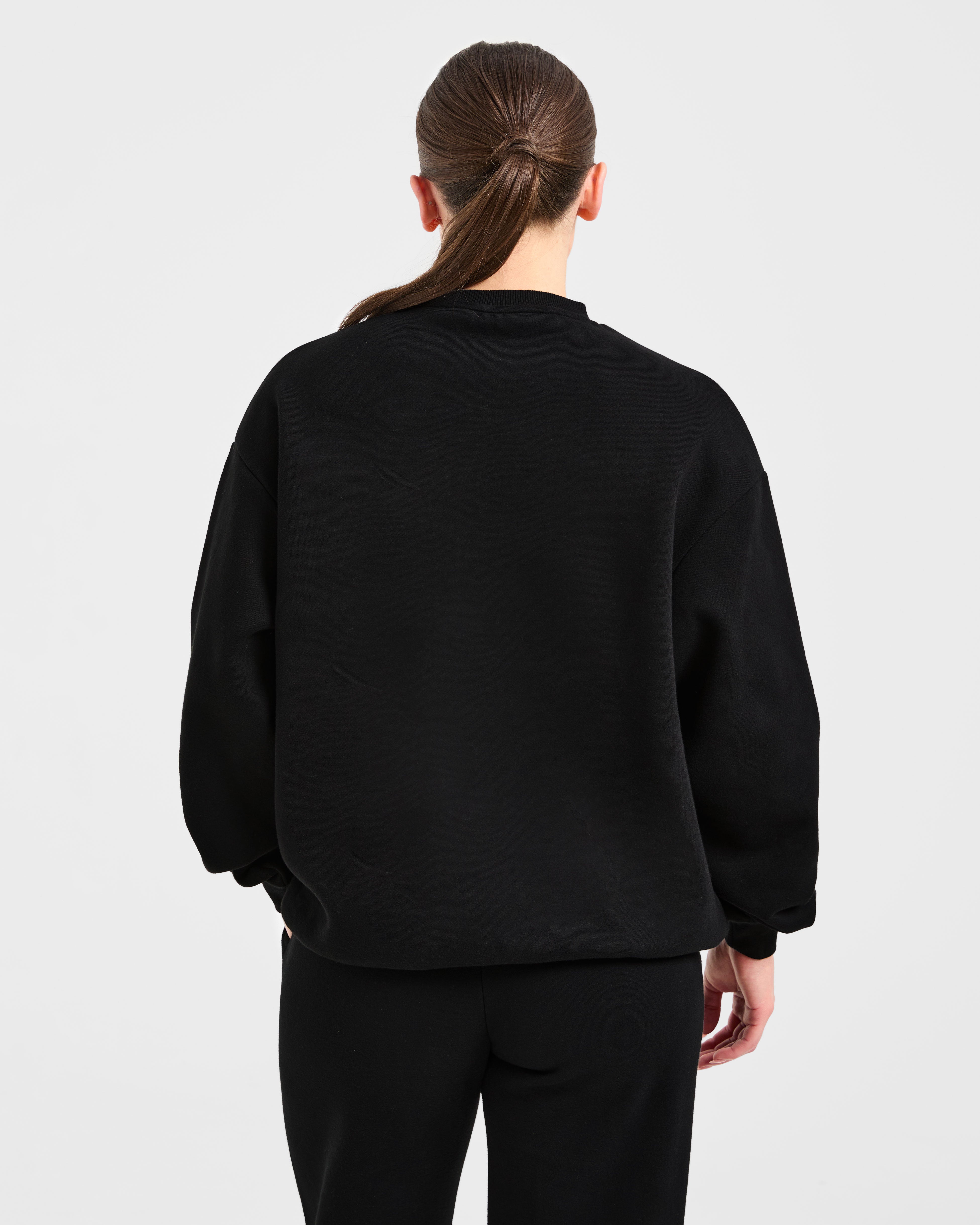Varsity 2.0 Oversized Sweatshirt - Schwarz