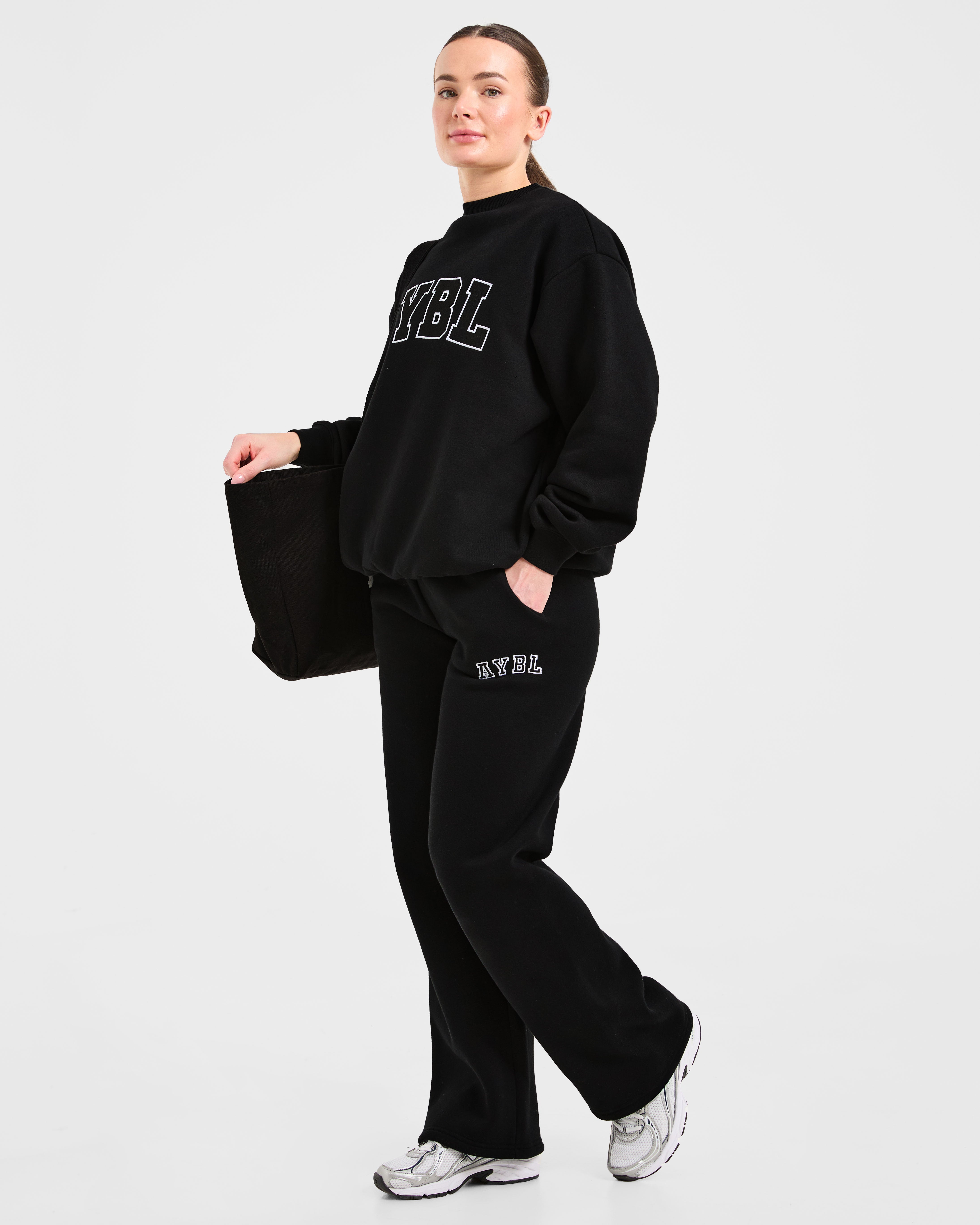 Varsity 2.0 Oversized Sweatshirt - Schwarz