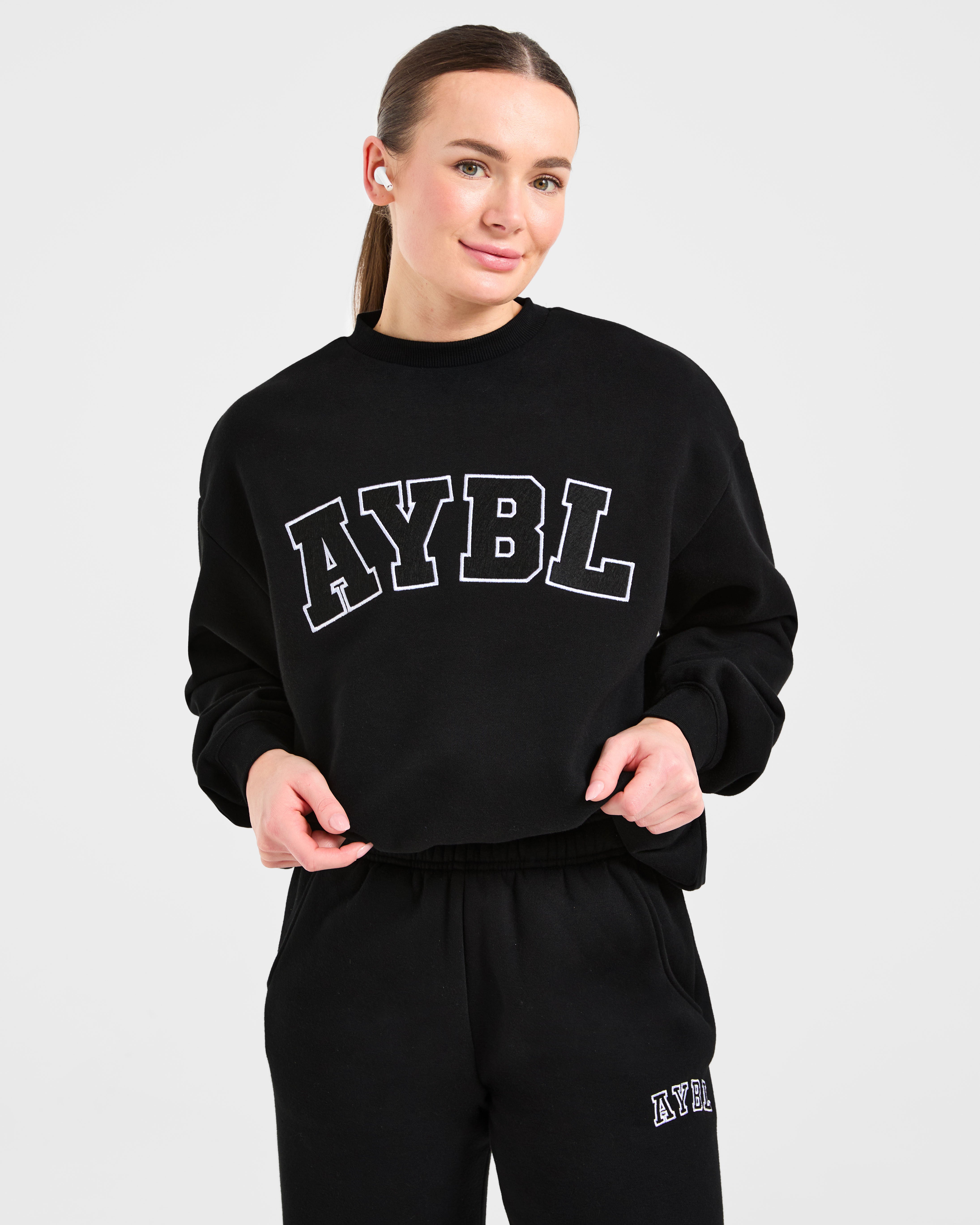 Varsity 2.0 Oversized Sweatshirt - Schwarz