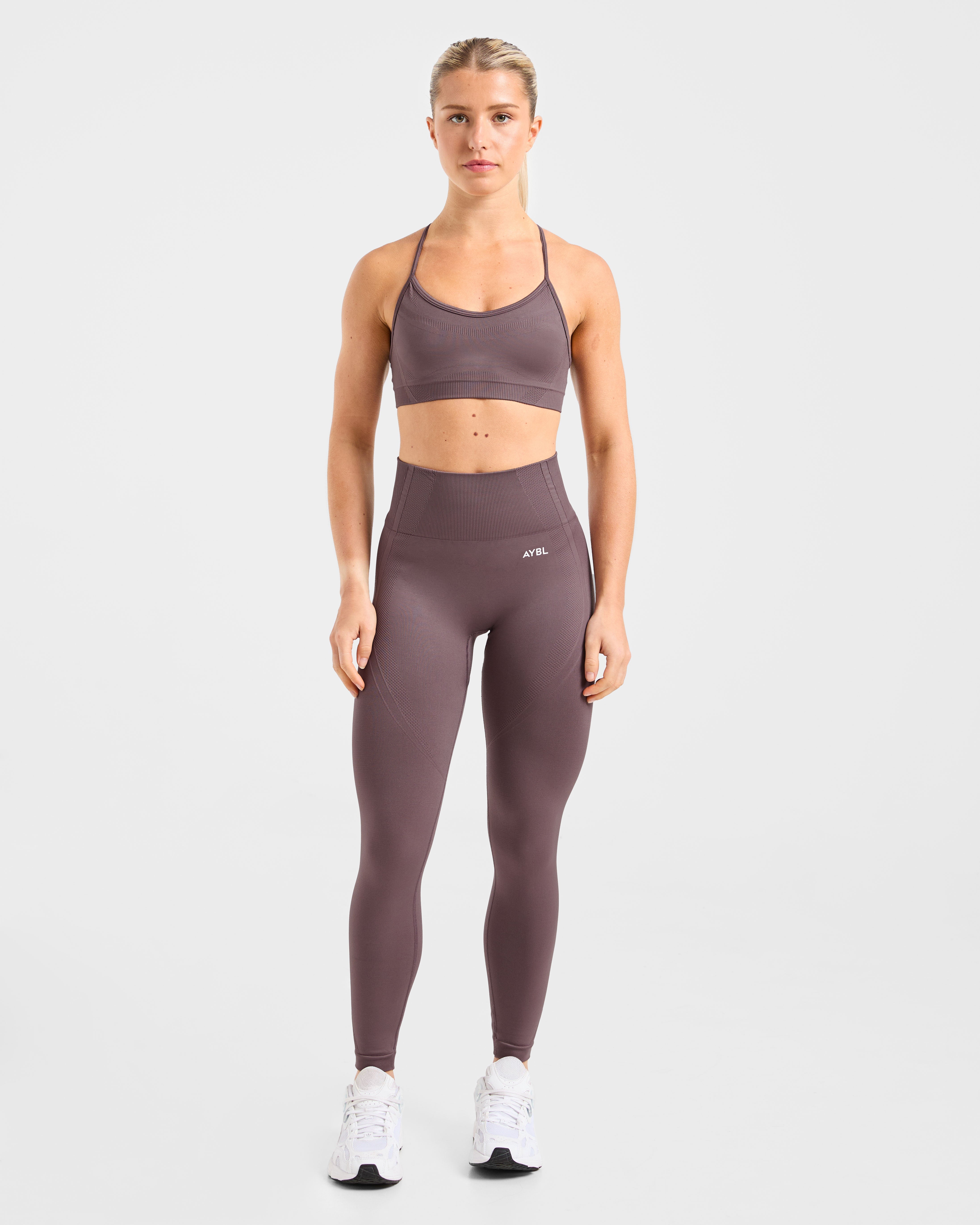 Balance V3 Seamless Strappy Sports Bra - Coffee Bean