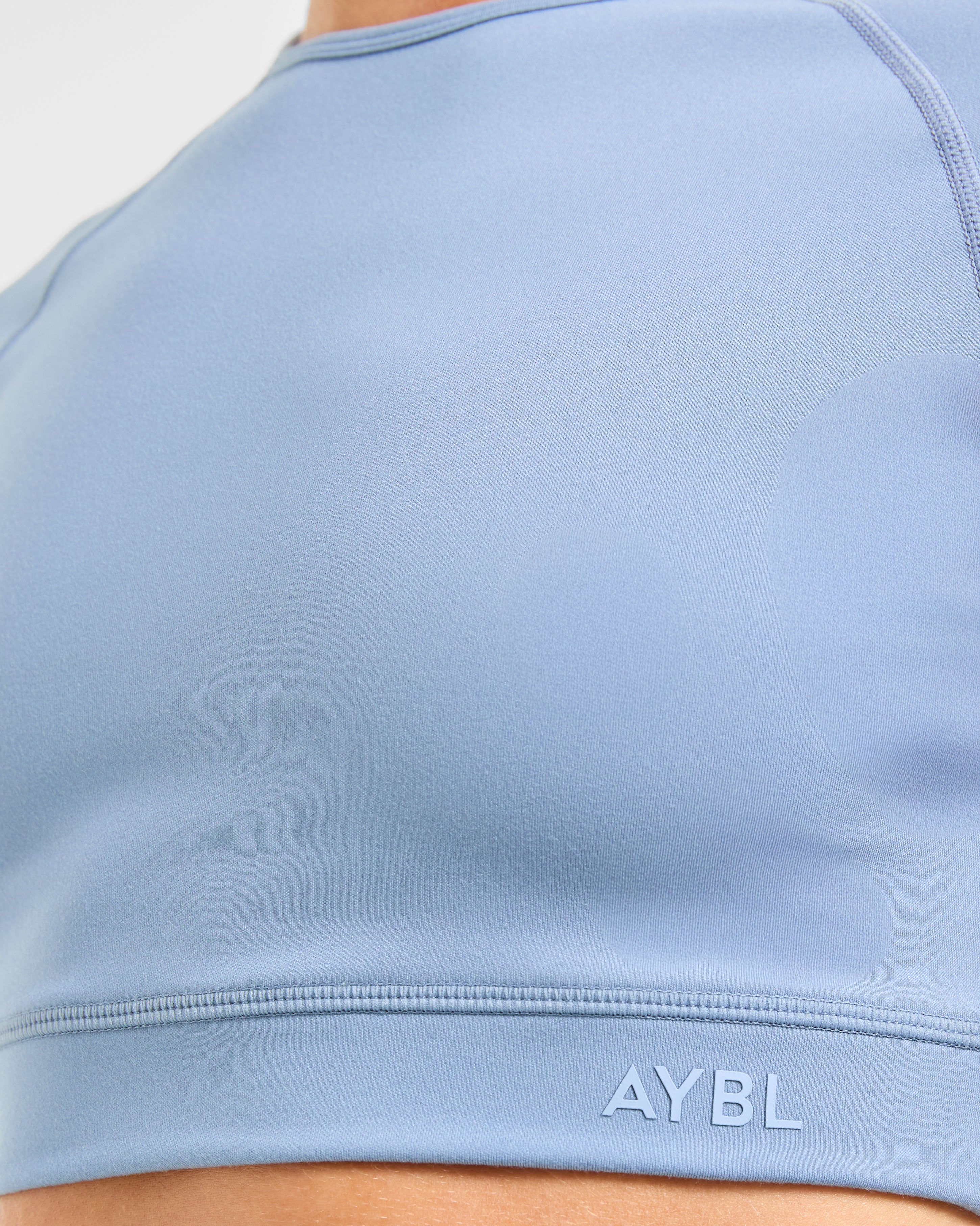 Staple Crop Top - Slate Blau