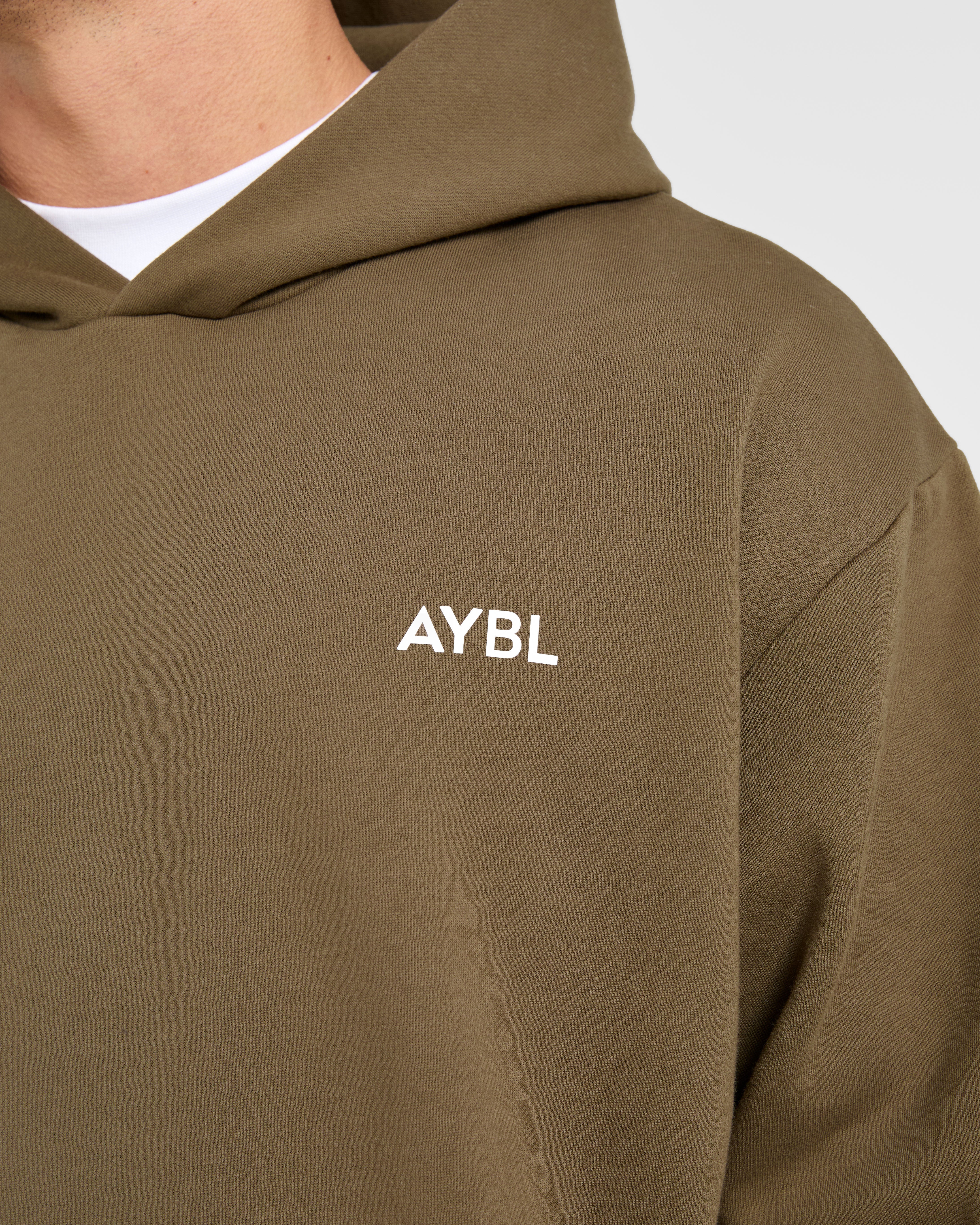 Essential Oversized Hoodie - Olive Grün