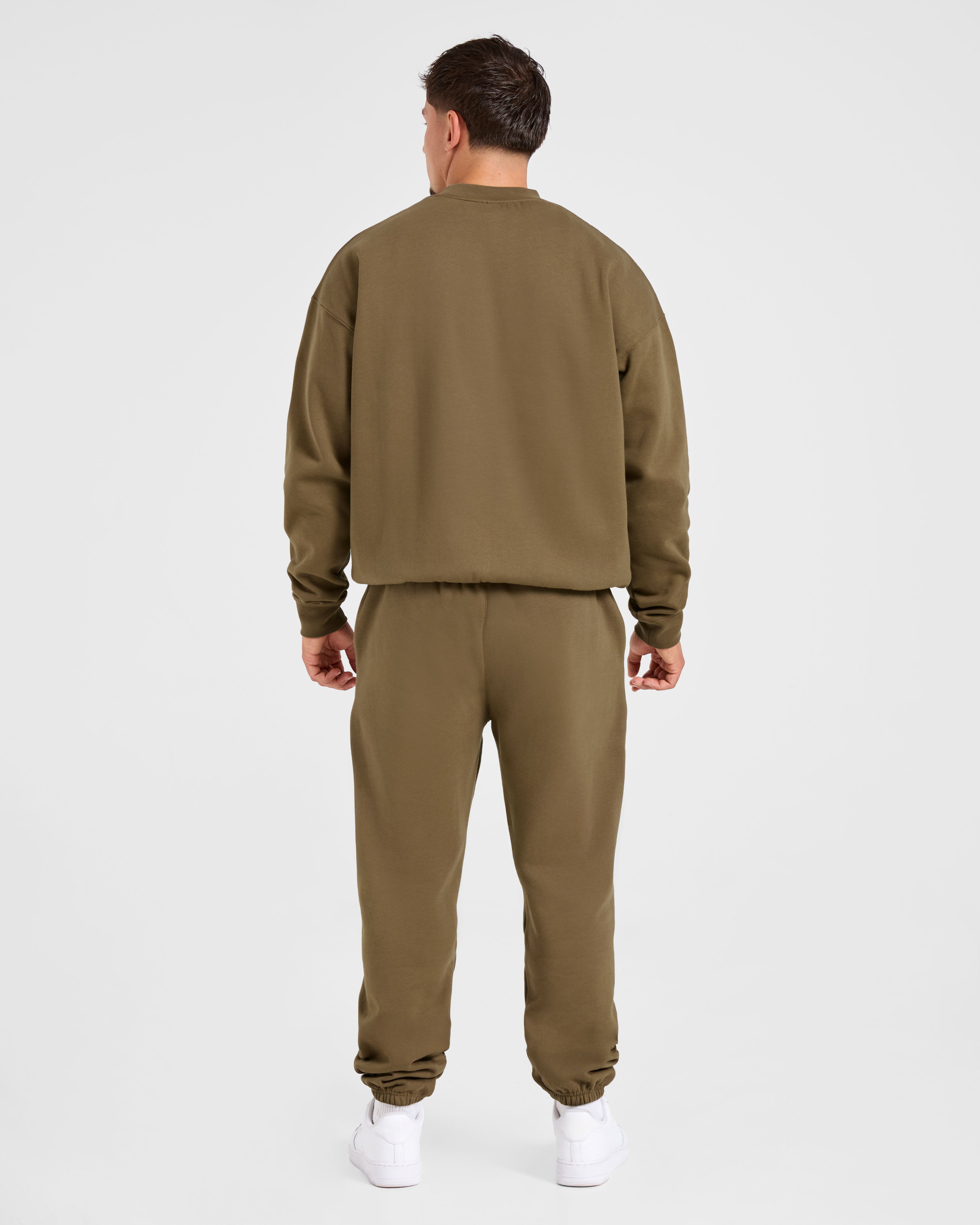 Essential Oversized Sweater - Olive Grün