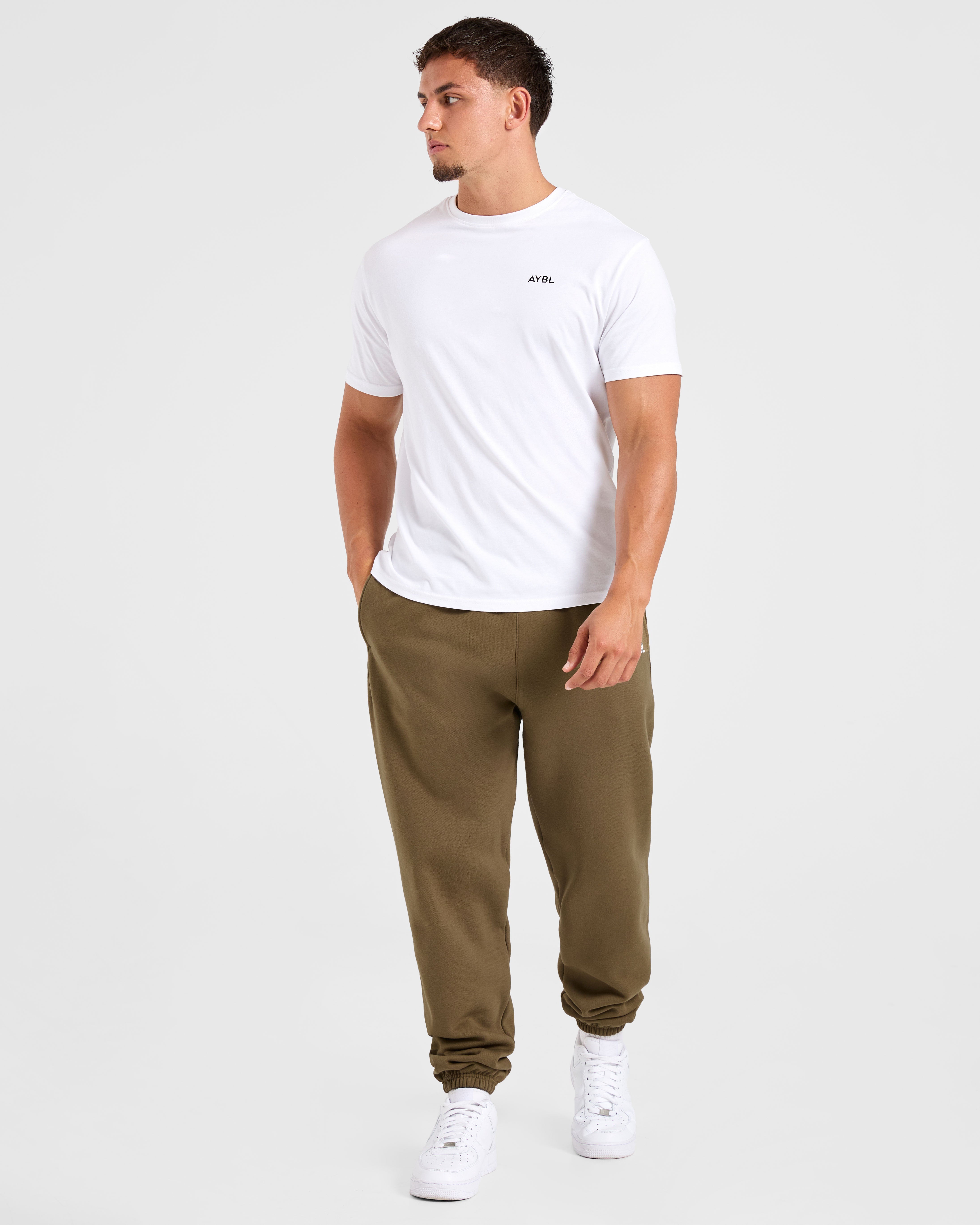 Essential Oversized Joggers- Olive Grün