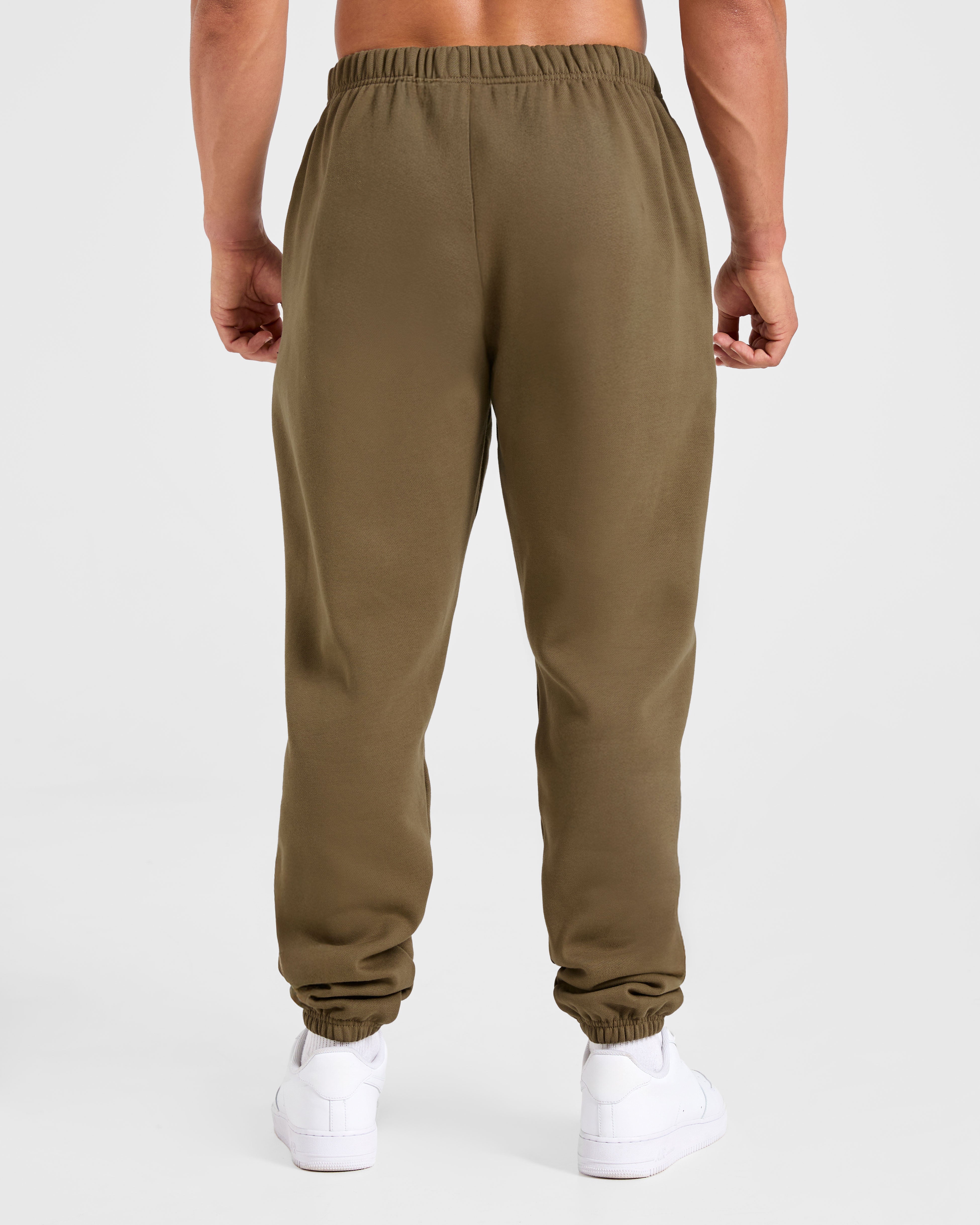 Essential Oversized Joggers- Olive Grün