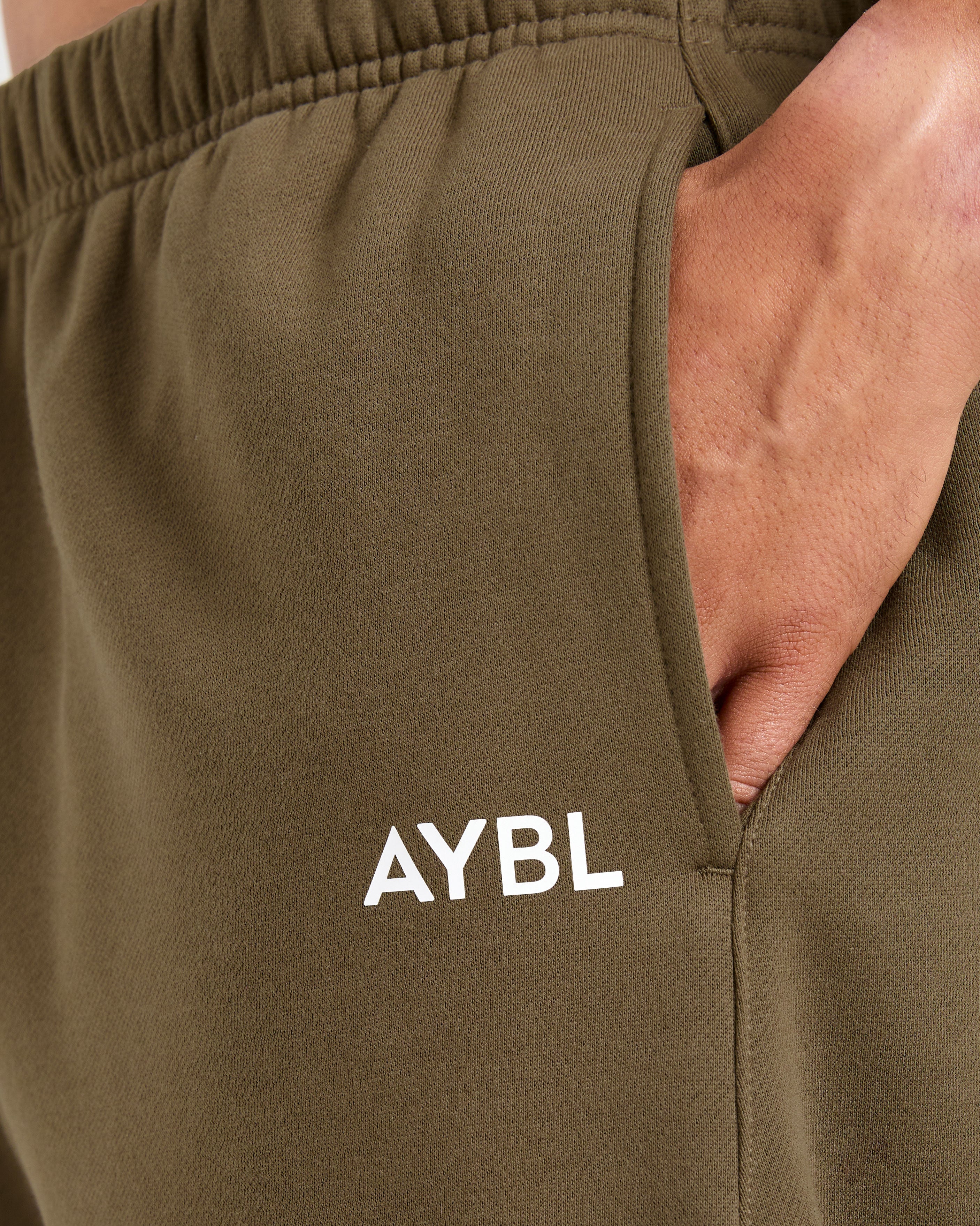 Essential Oversized Joggers- Olive Grün