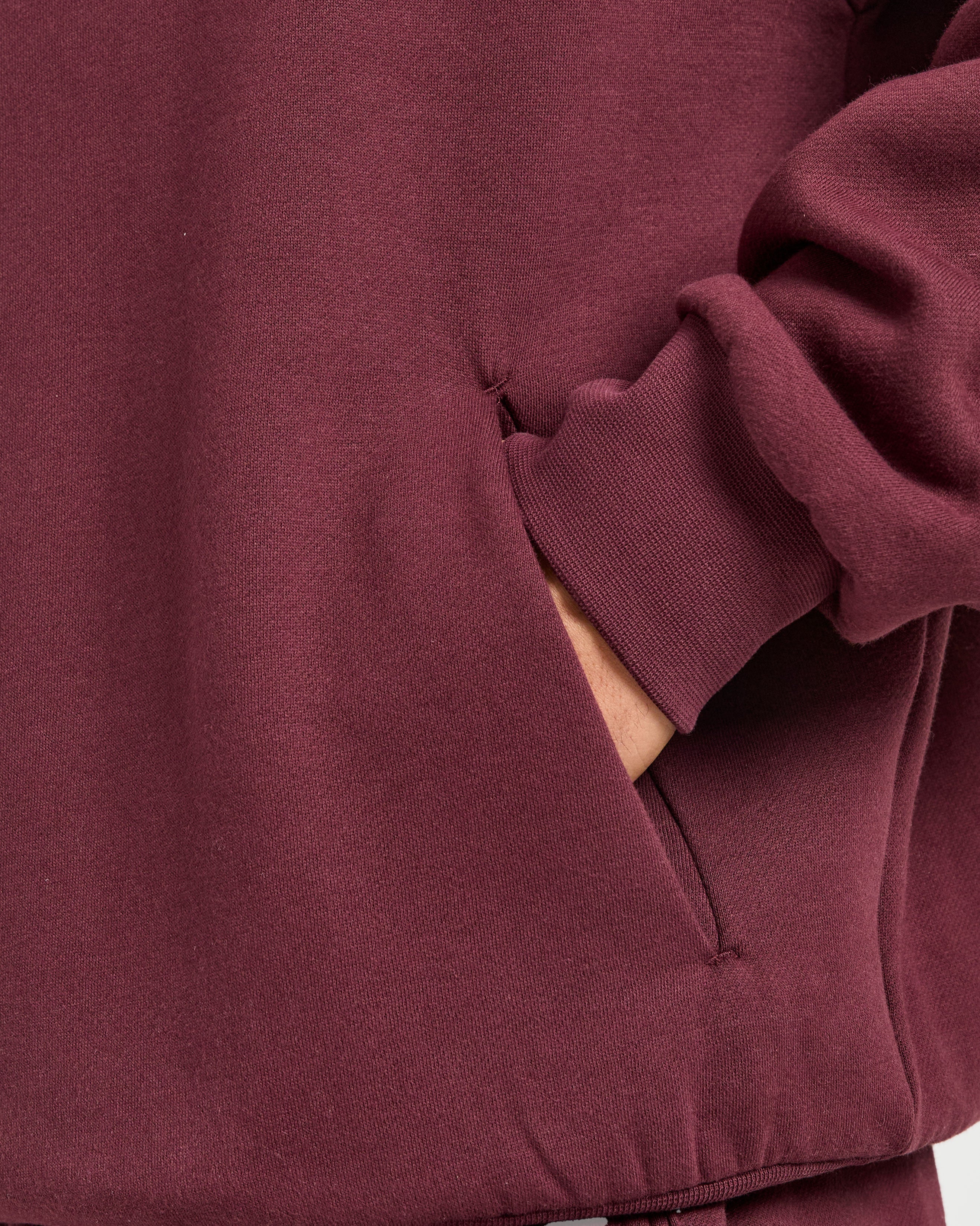Essential Oversized Hoodie - Burgundy Rot