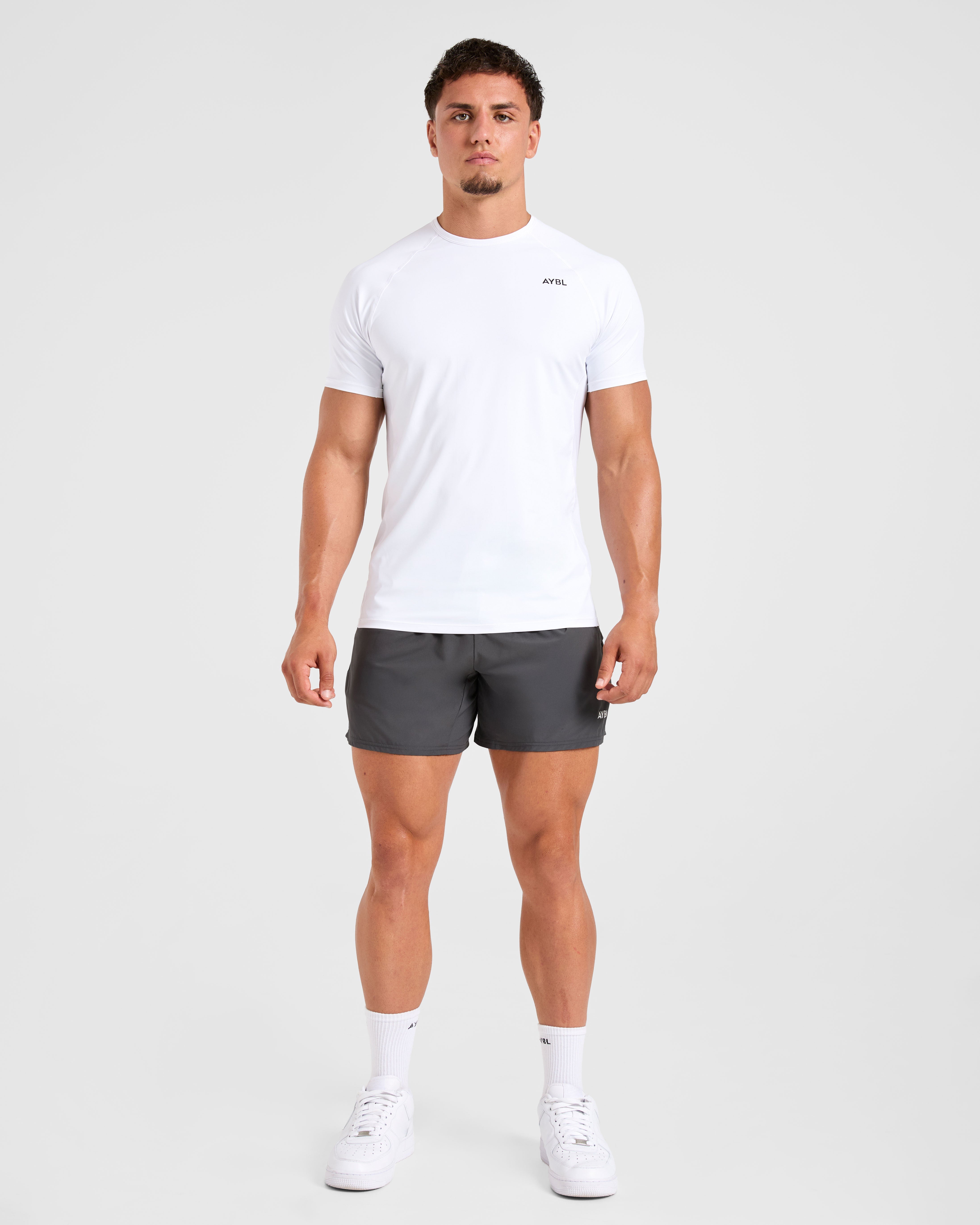 Compression Relaxed T Shirt - Weiß