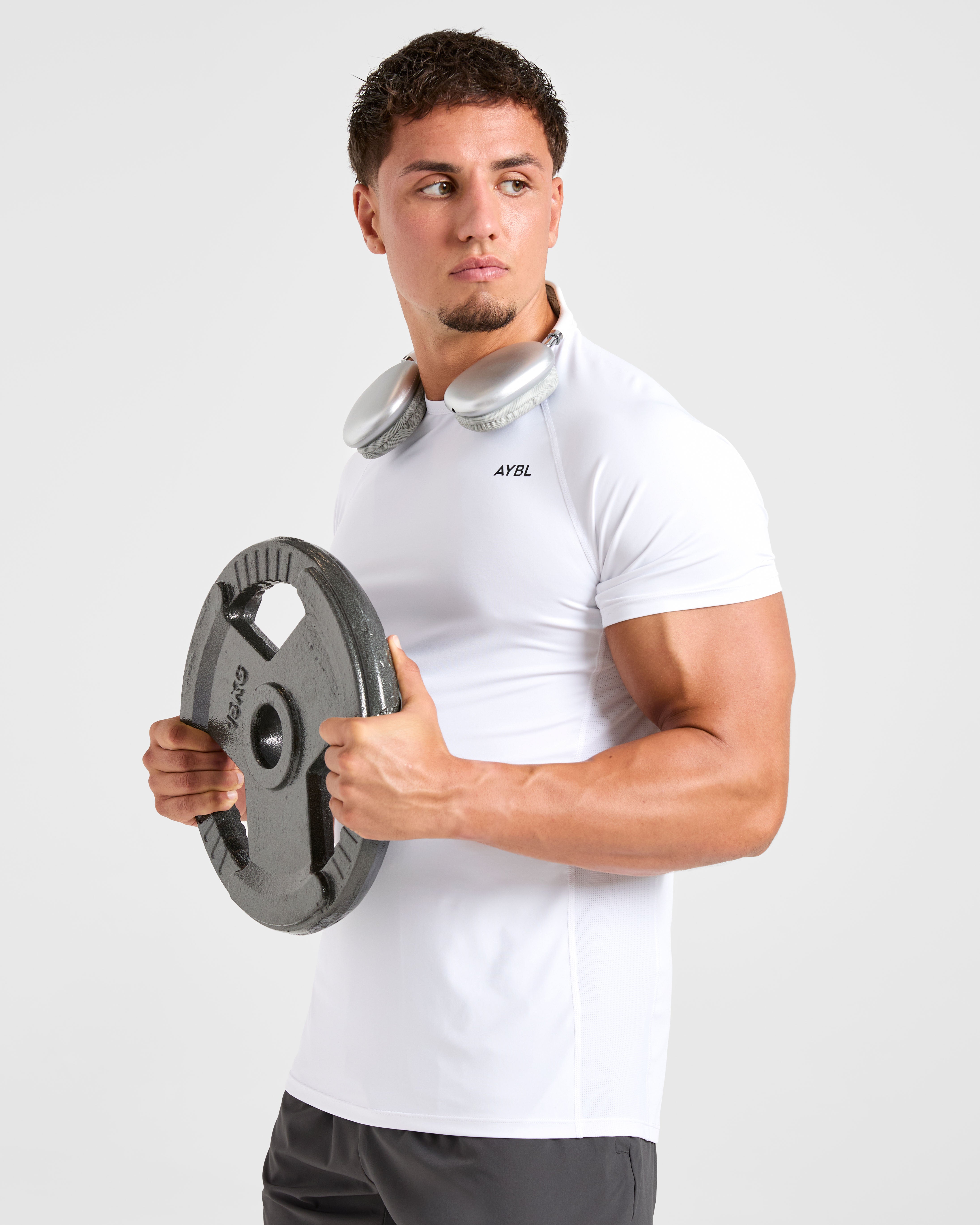 Compression Relaxed T Shirt - Weiß