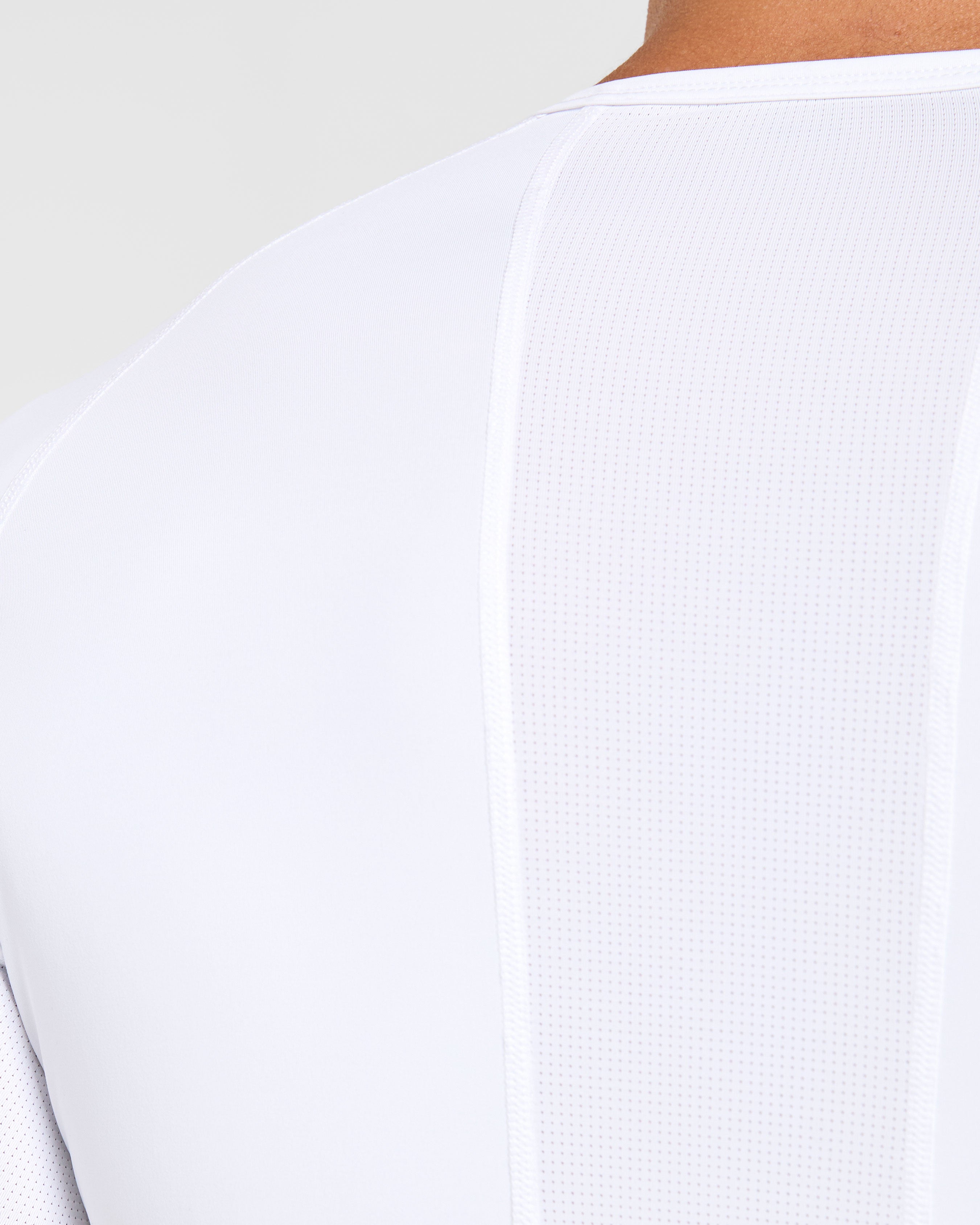 Compression Long Sleeve T Shirt - Weiß