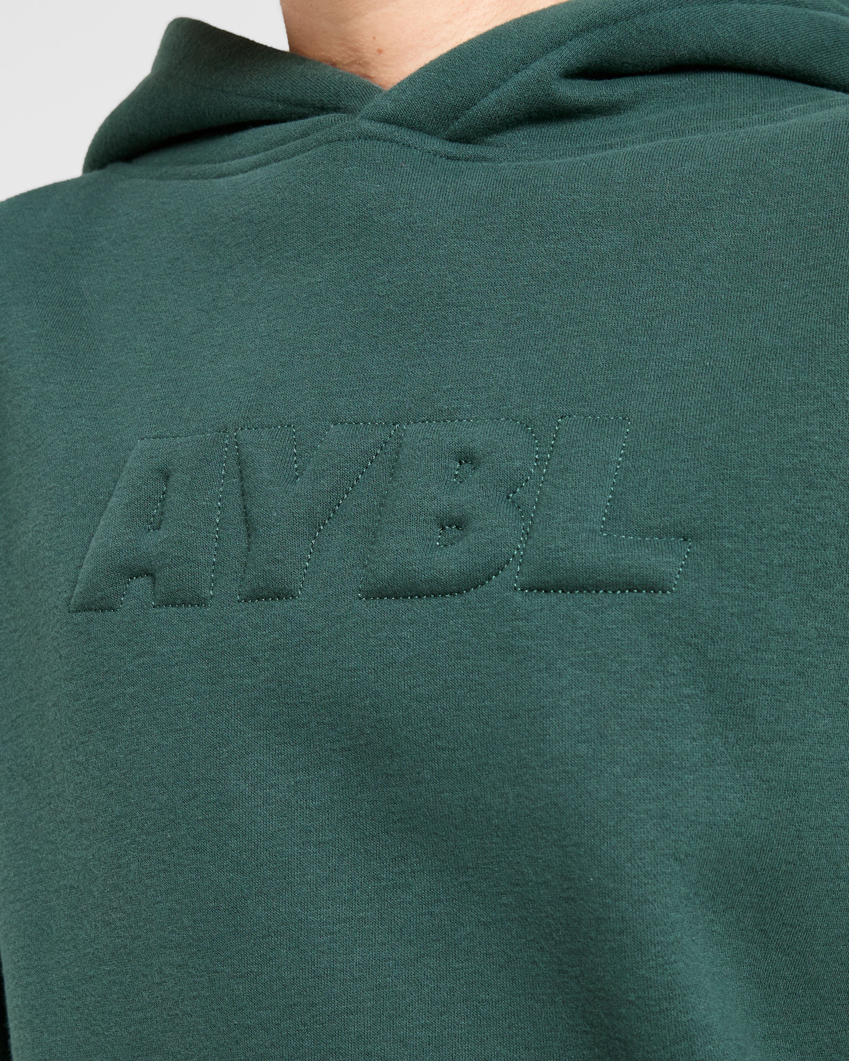 Classic Plush Oversized Hoodie - Pine Grün