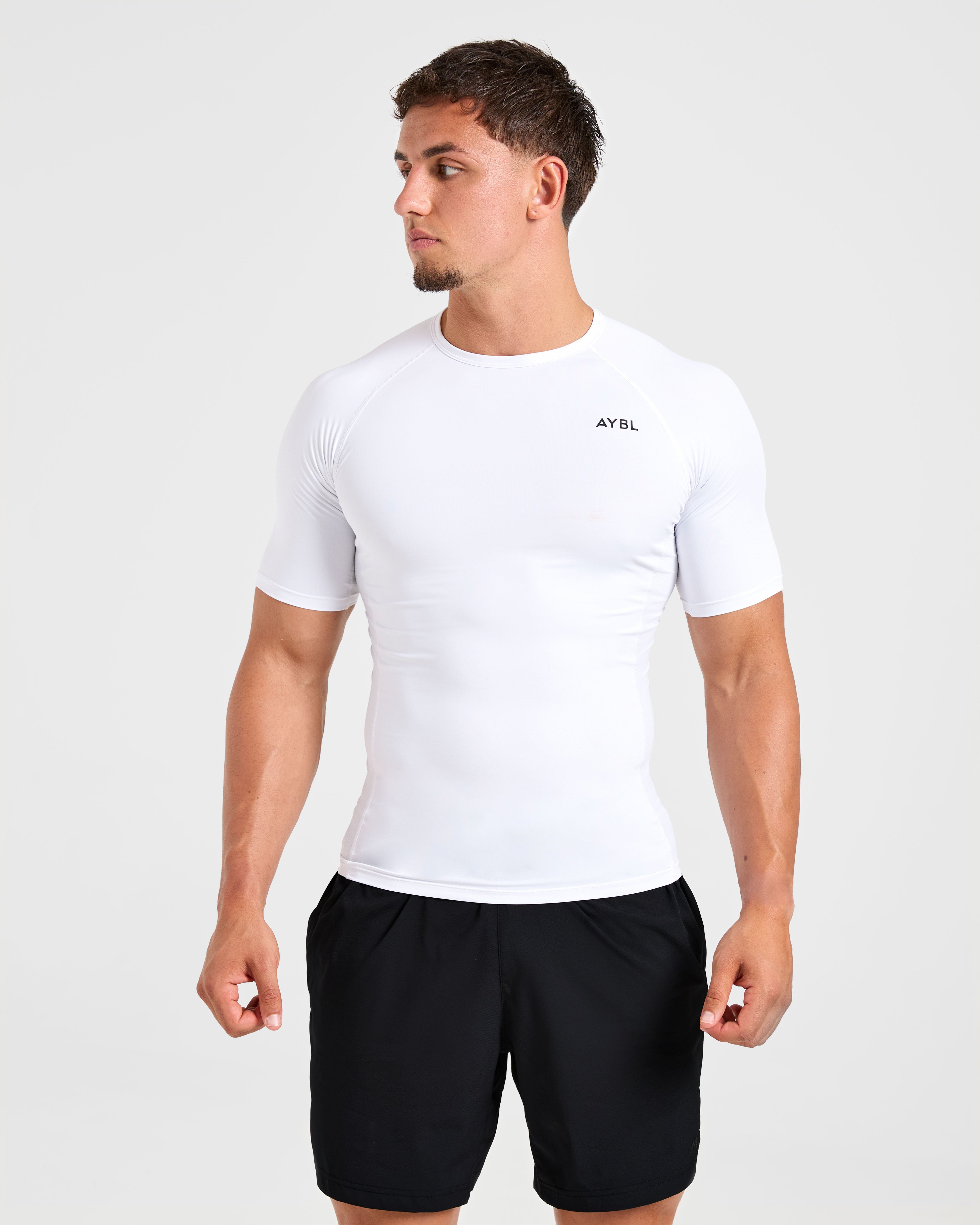 Compression T Shirt - Weiß