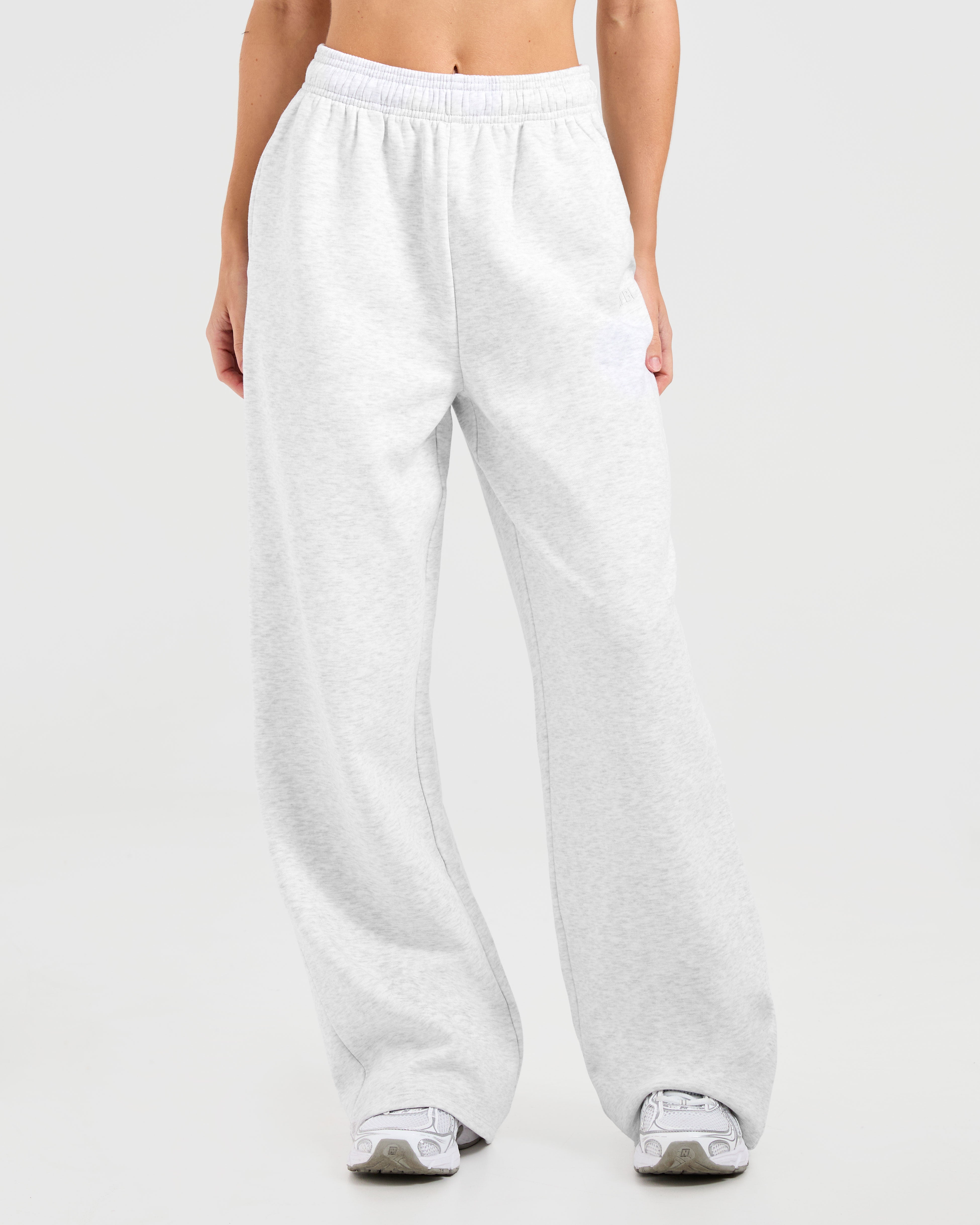 Lifestyle Oversized Straight Leg Joggers - Heather Grau