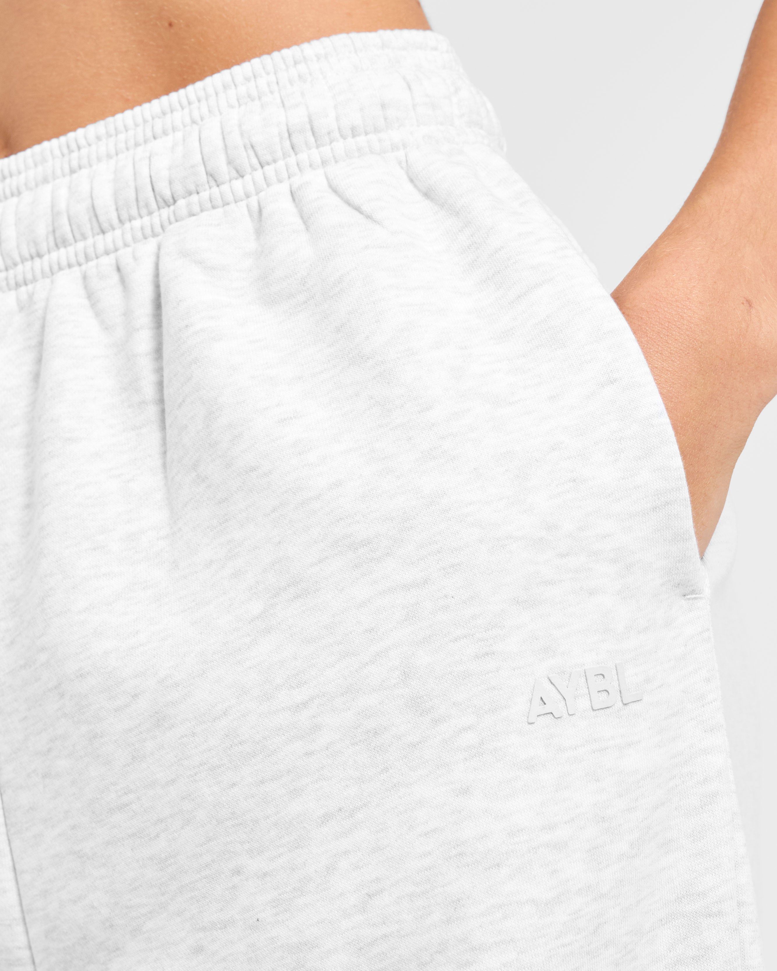 Lifestyle Oversized Straight Leg Joggers - Heather Grau
