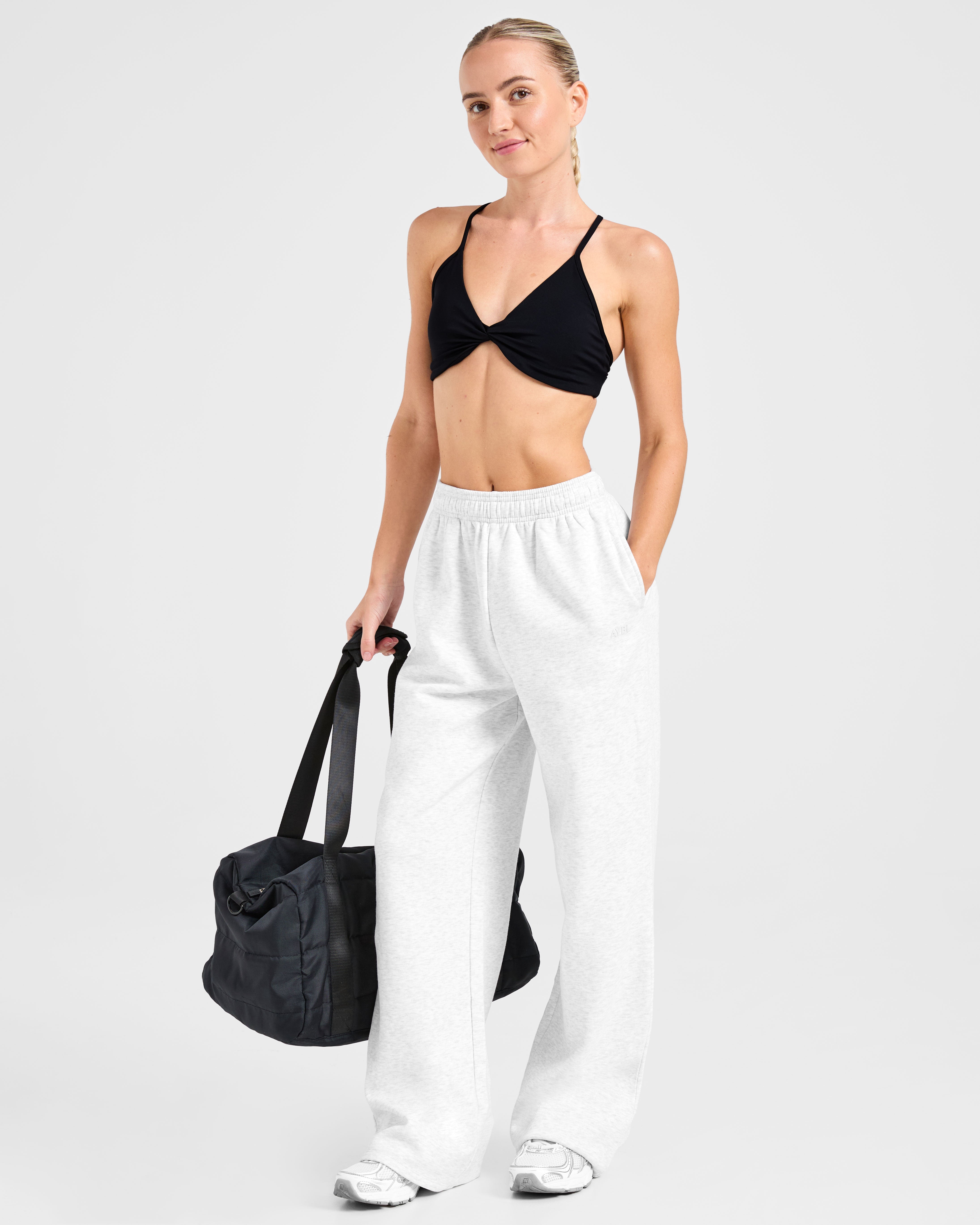 Lifestyle Oversized Straight Leg Joggers - Heather Grau
