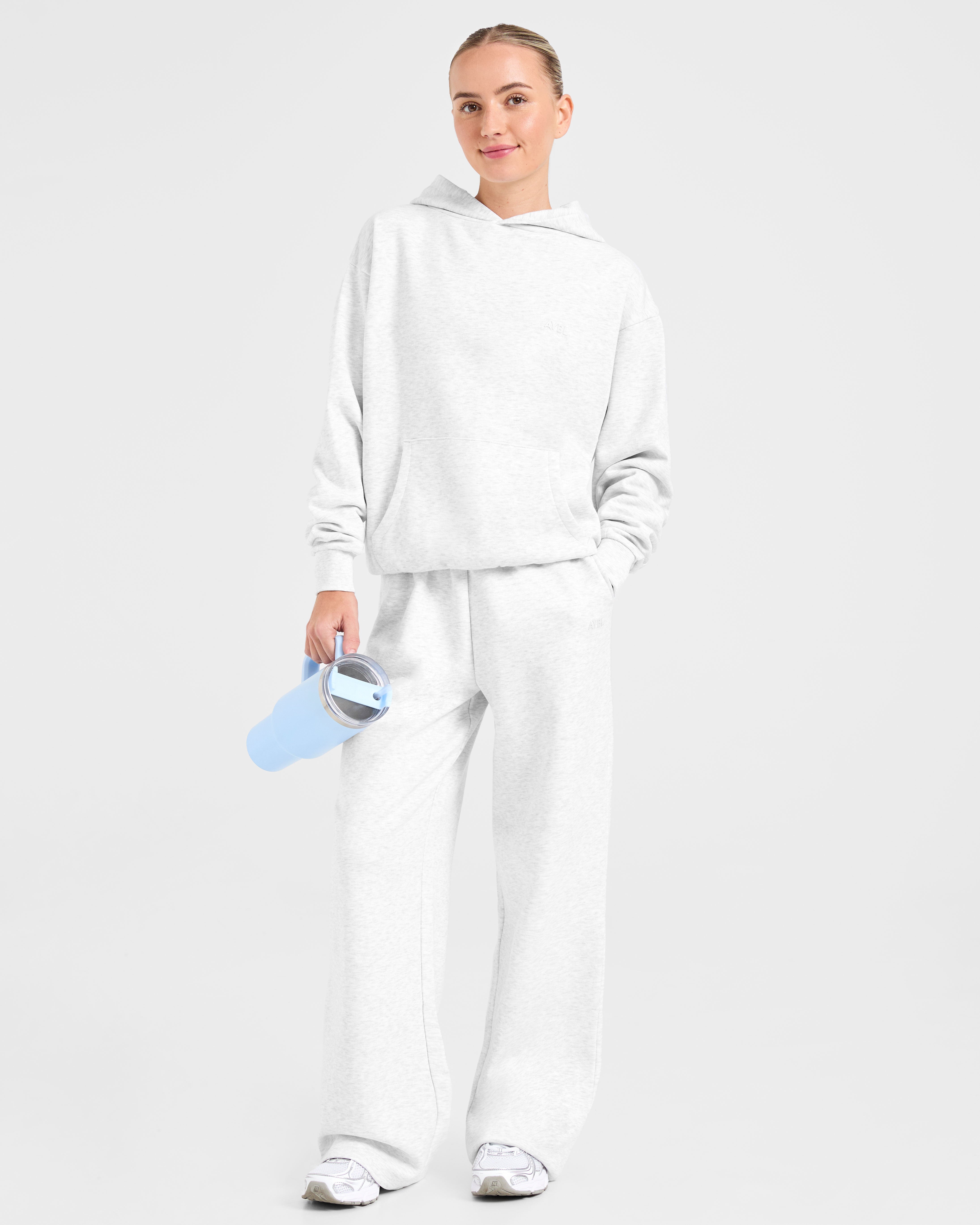 Lifestyle Oversized Straight Leg Joggers - Heather Grau