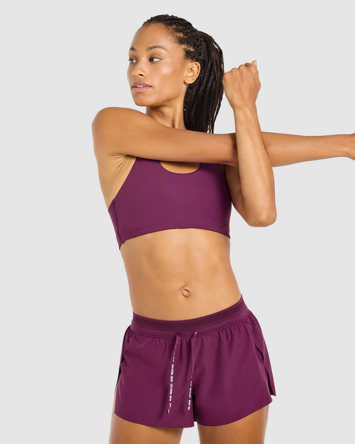 Run Low Rise 3" Shorts - Plum