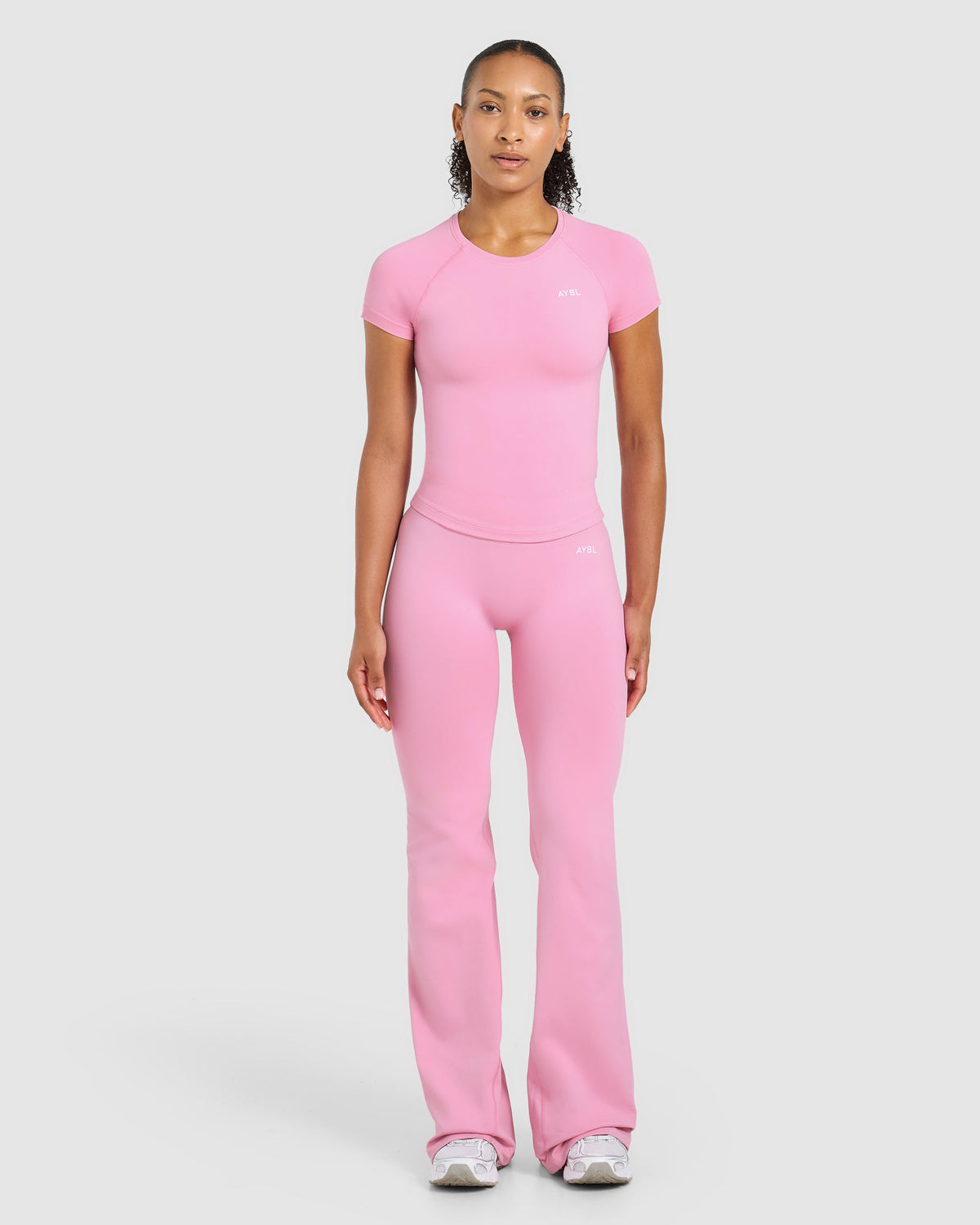 Enhance Seamless Short Sleeve Top - Sugar Rosa