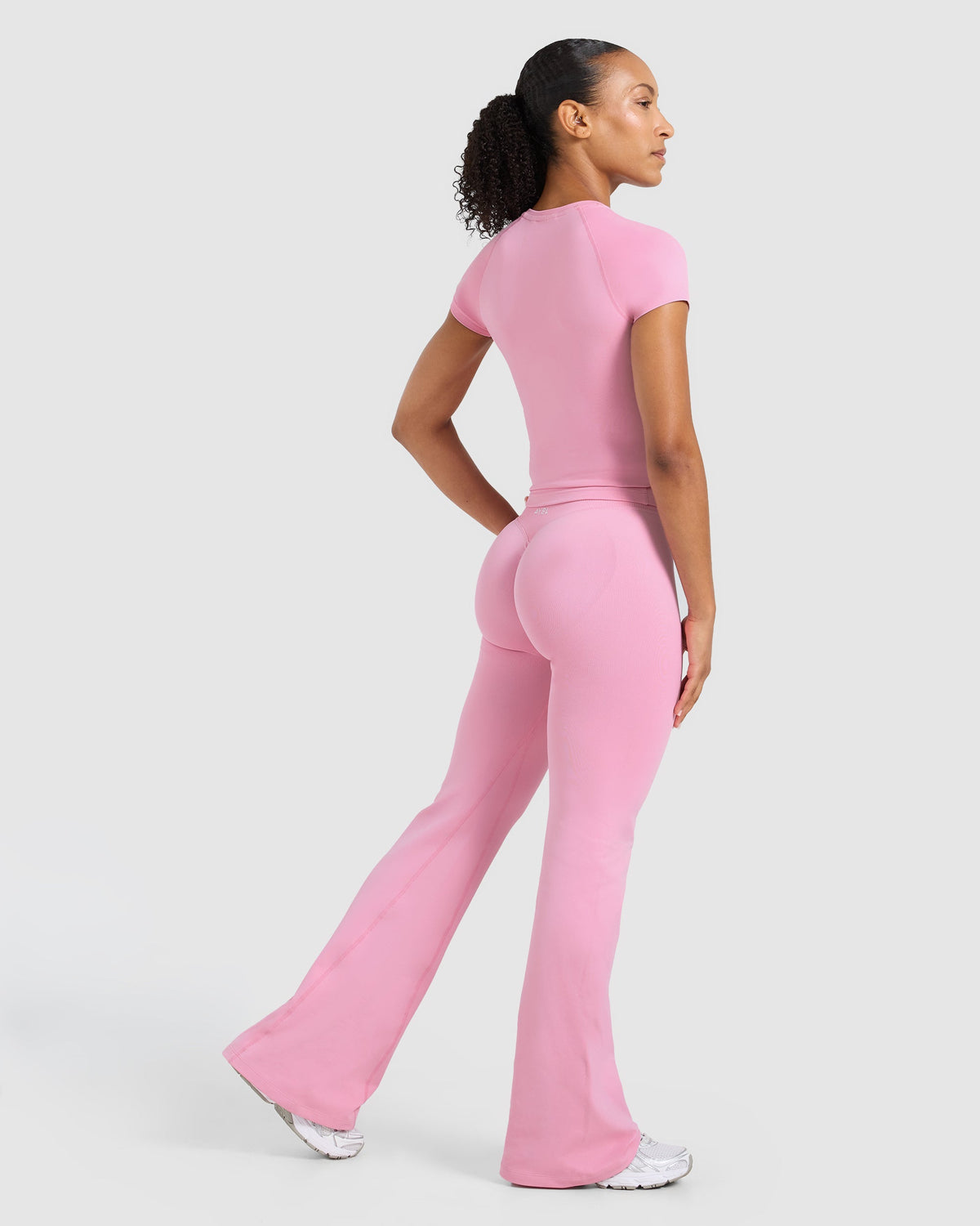 Enhance Seamless Short Sleeve Top - Sugar Rosa