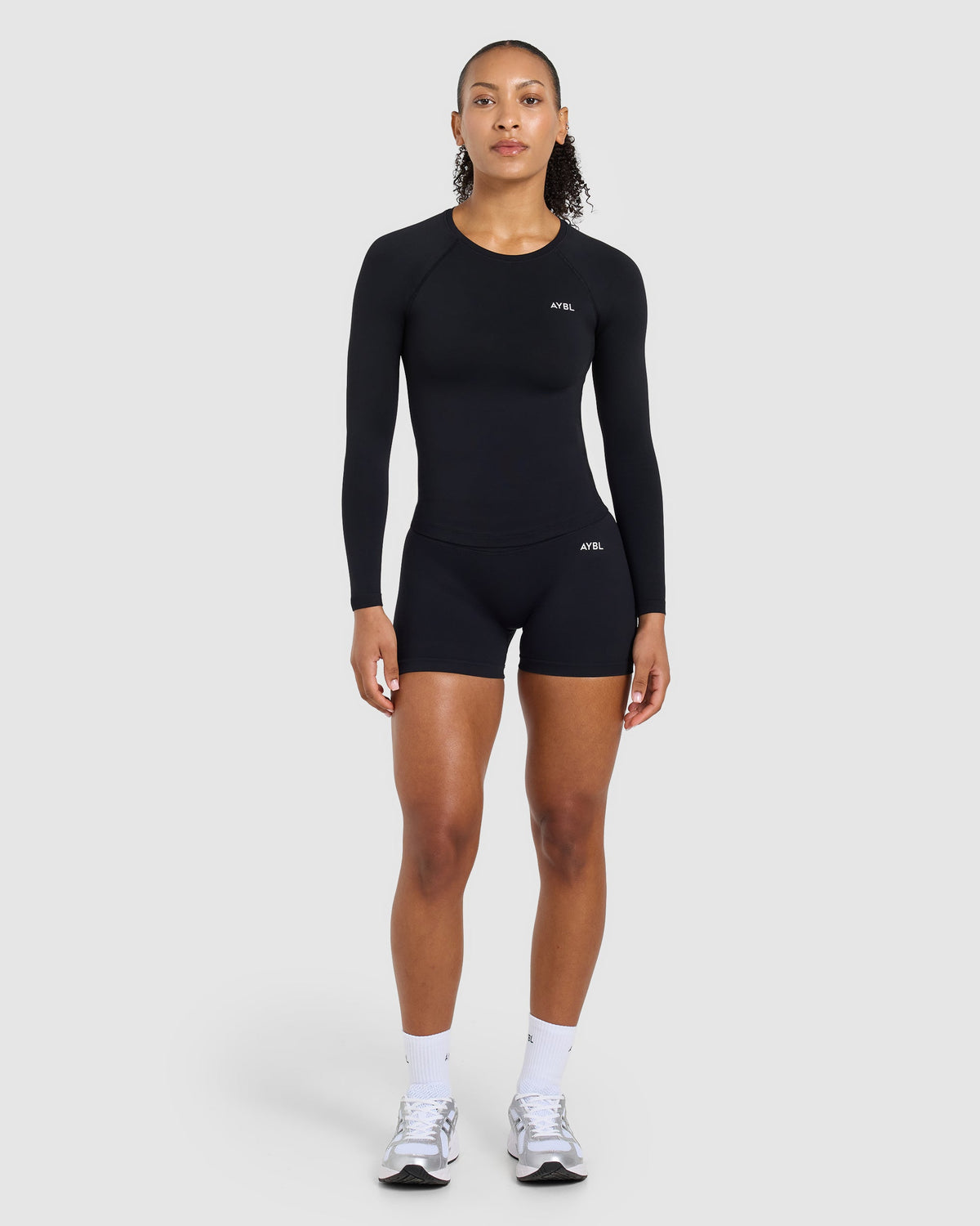 Enhance Seamless Long Sleeve Top - Schwarz