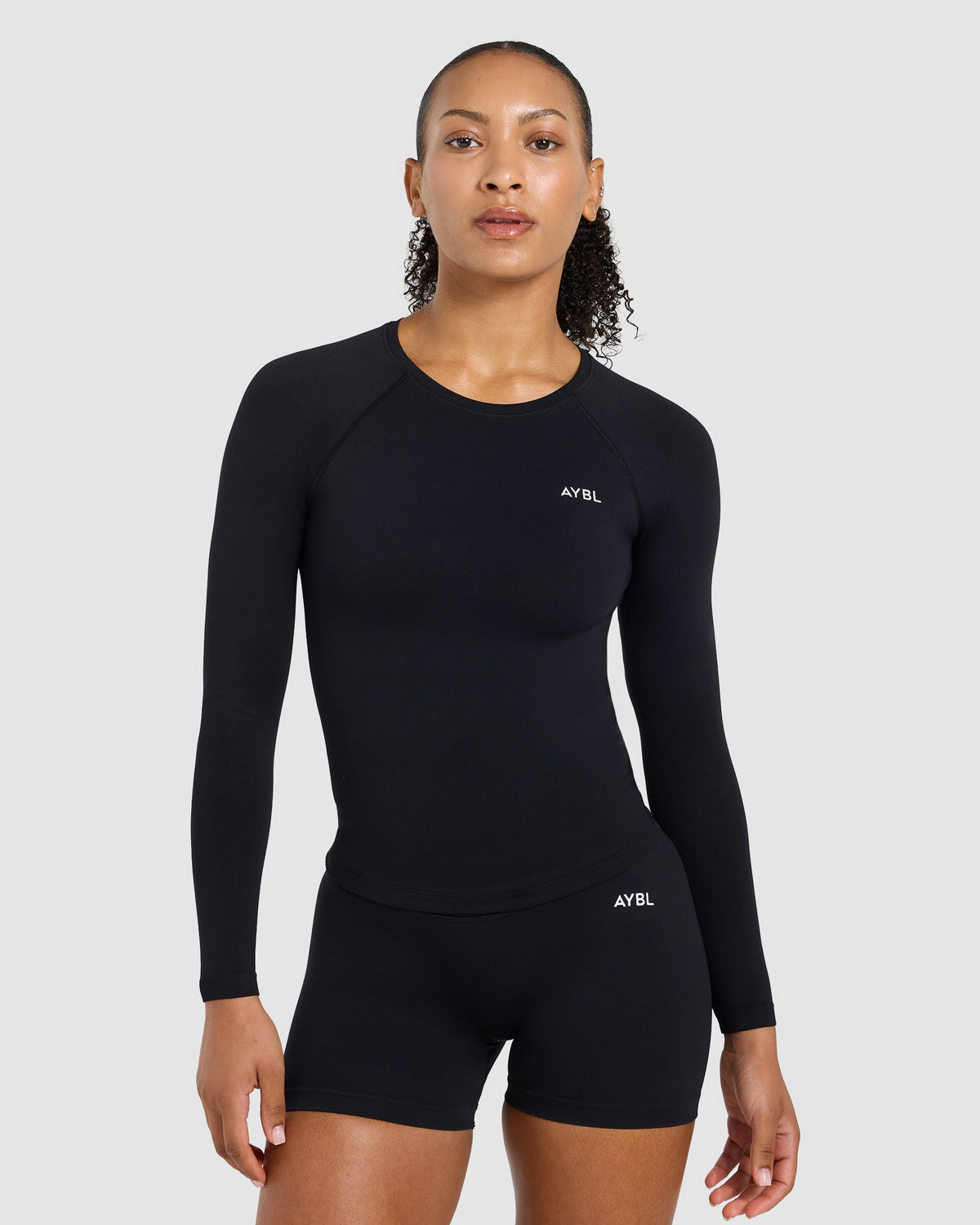 Enhance Seamless Long Sleeve Top - Schwarz