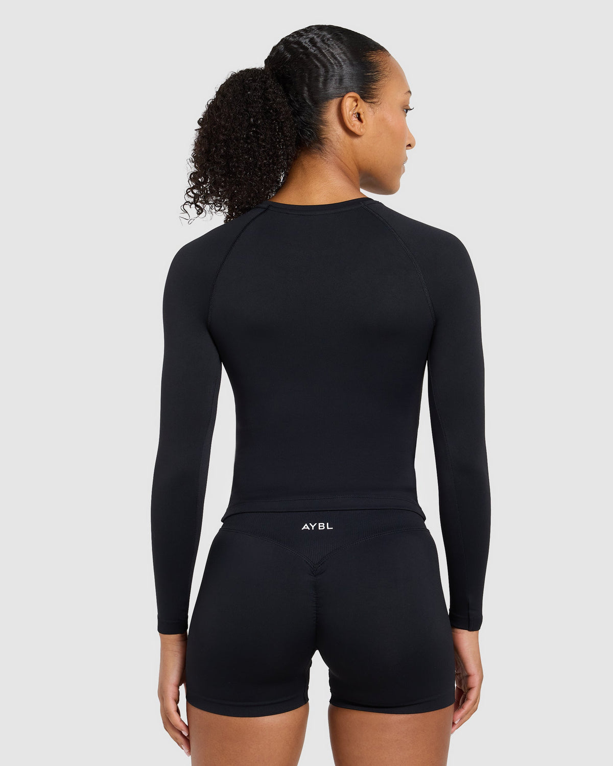 Enhance Seamless Long Sleeve Top - Schwarz