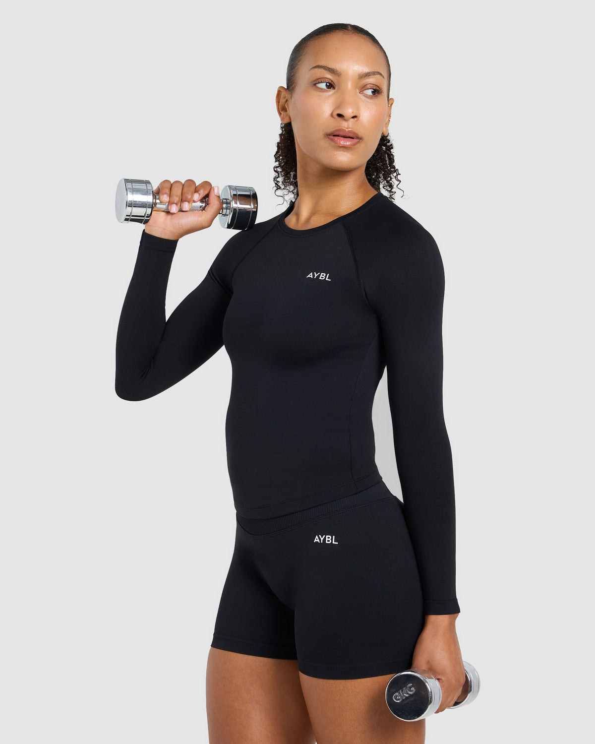 Enhance Seamless Long Sleeve Top - Schwarz