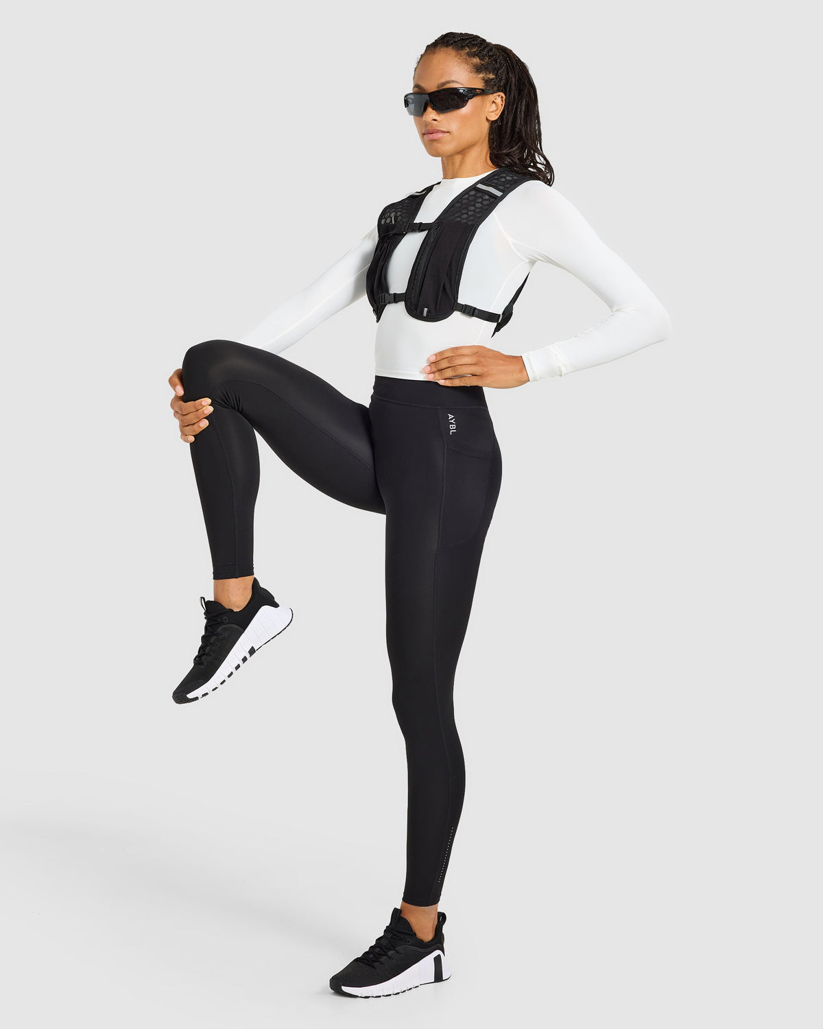 Run Pocket Leggings - Schwarz