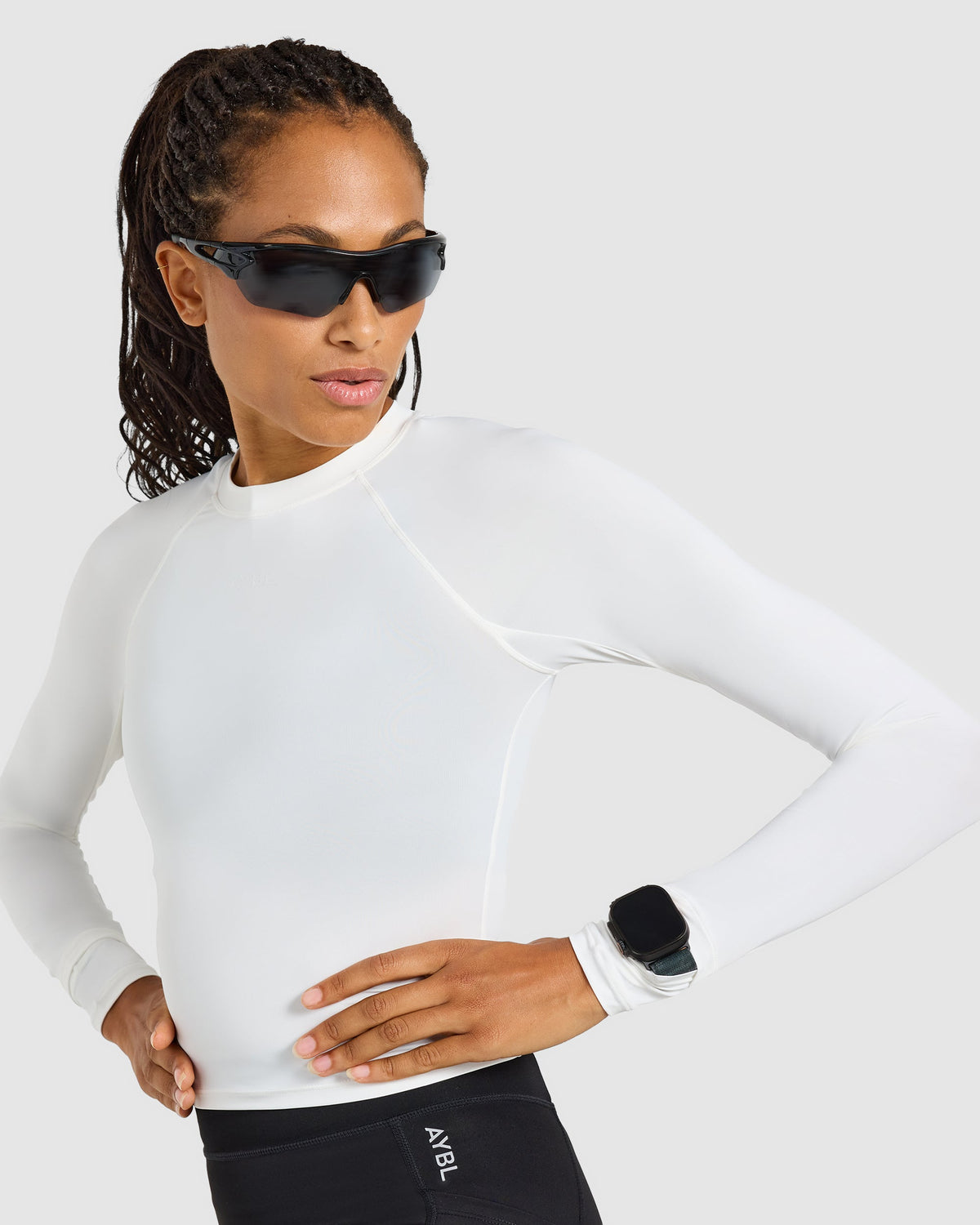 Run Long Sleeve Base Layer - Weiß