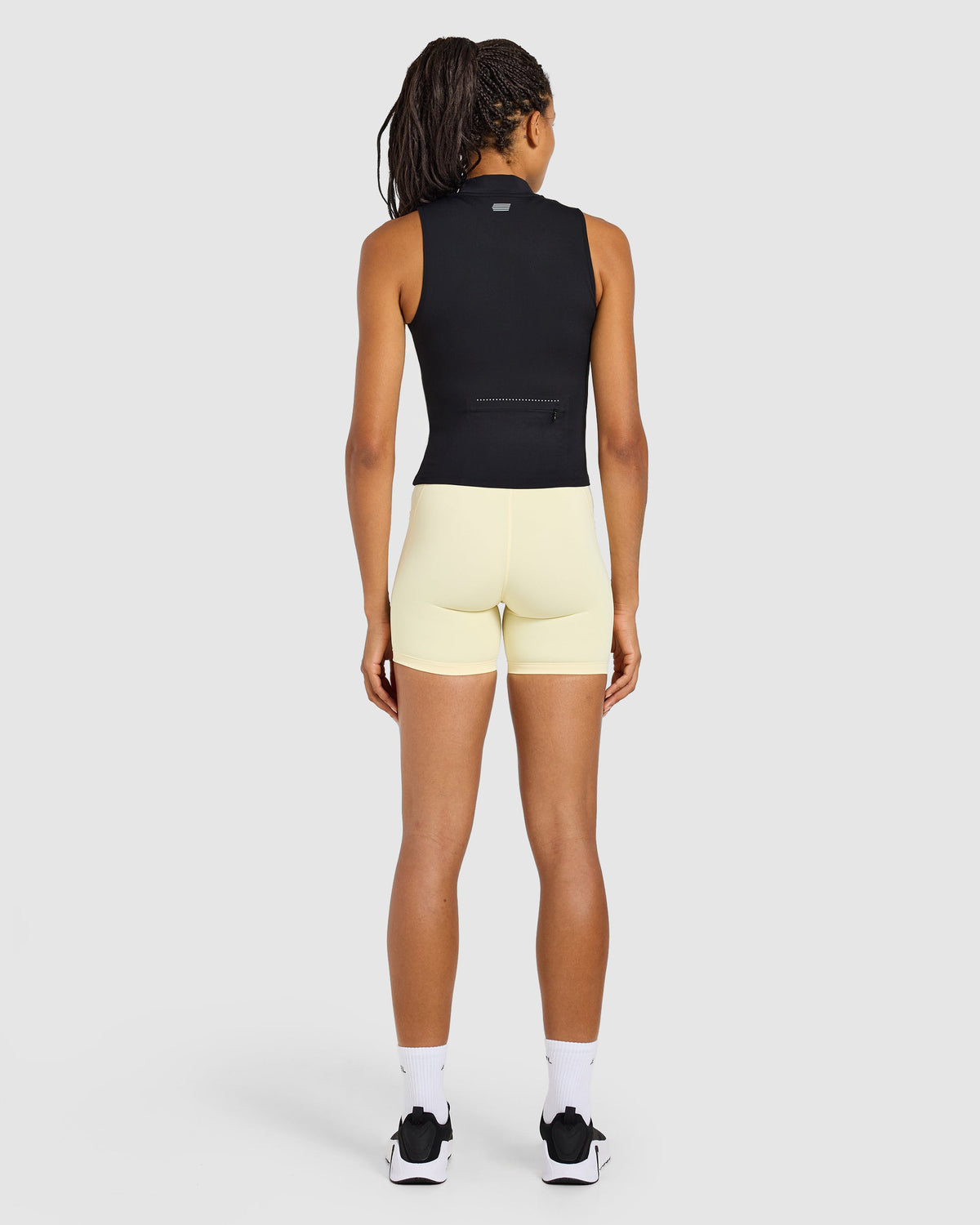 Run Sleeveless Zip Up Jacket - Schwarz