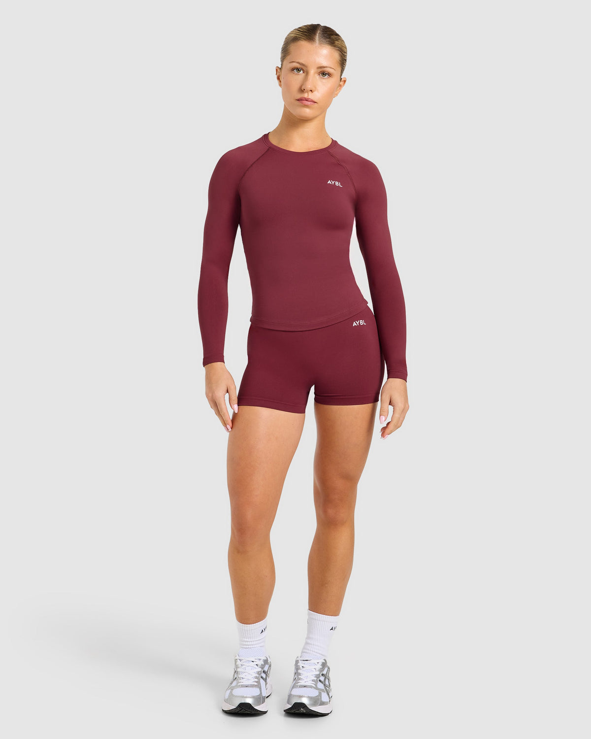 Enhance Seamless Long Sleeve Top - Mahogany Rot