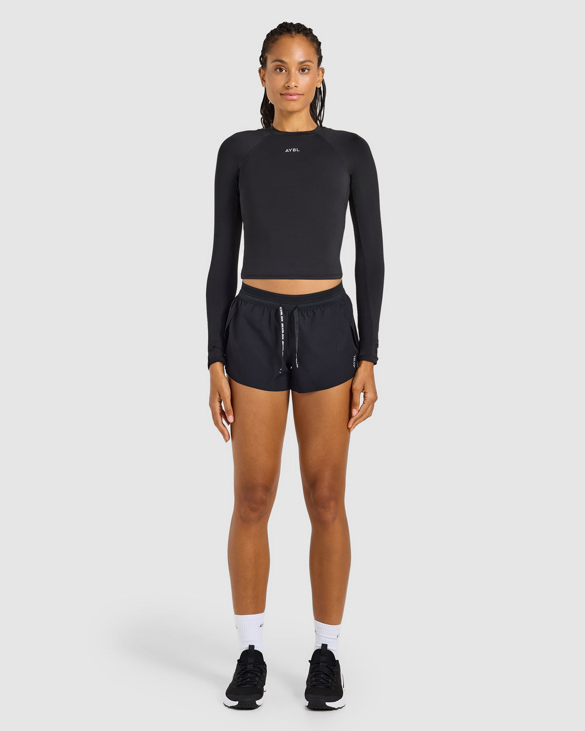 Run Long Sleeve Base Layer - Schwarz