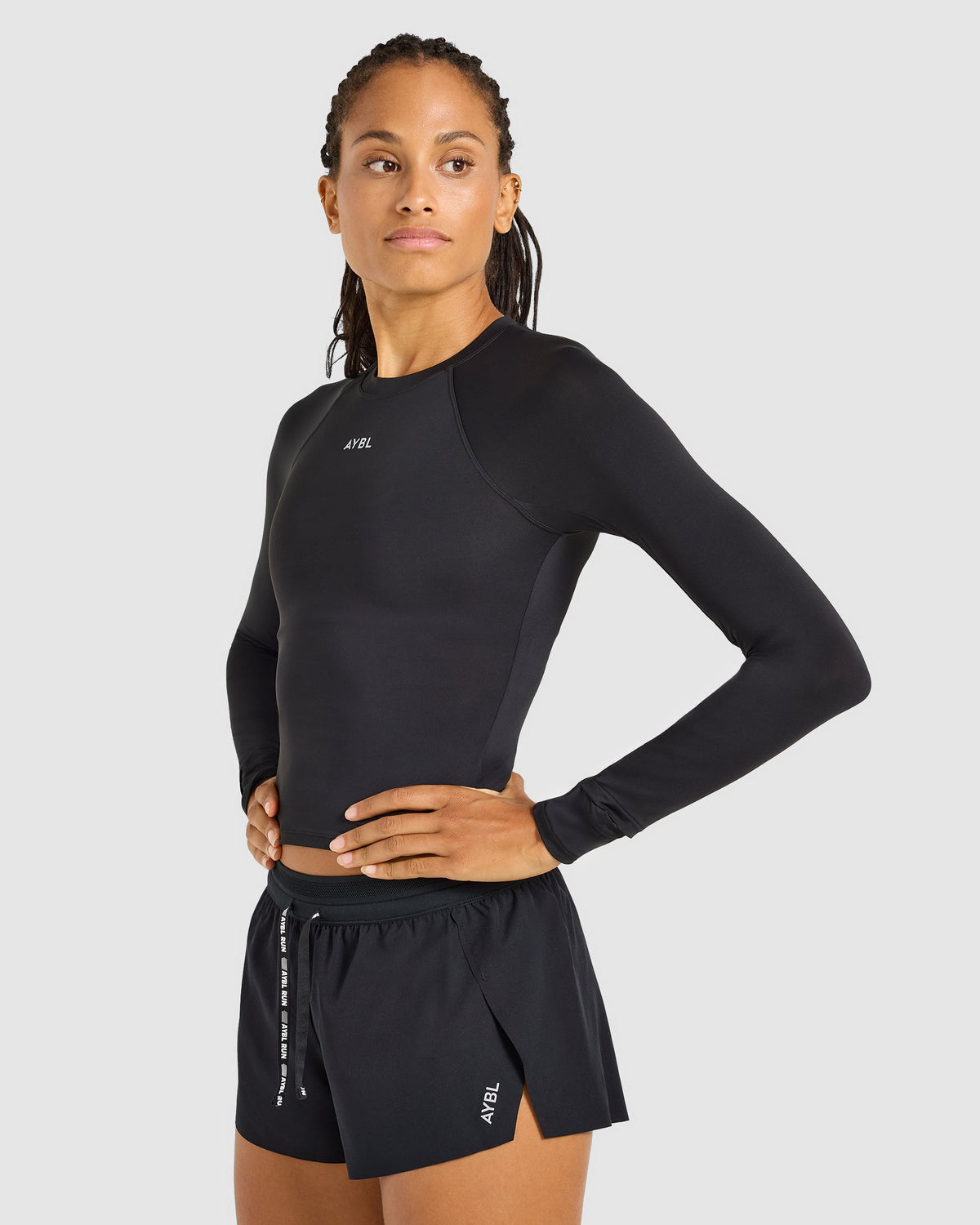 Run Long Sleeve Base Layer - Schwarz