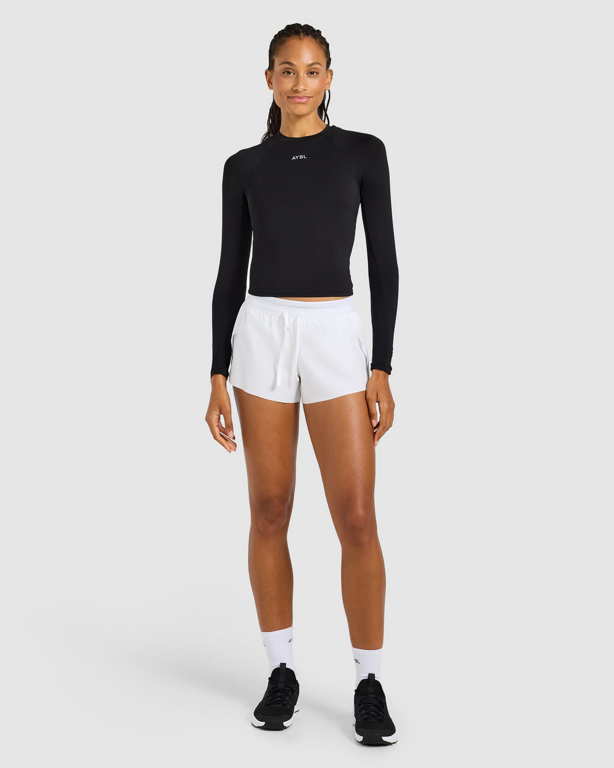 Run Low Rise 3" Shorts - Weiß