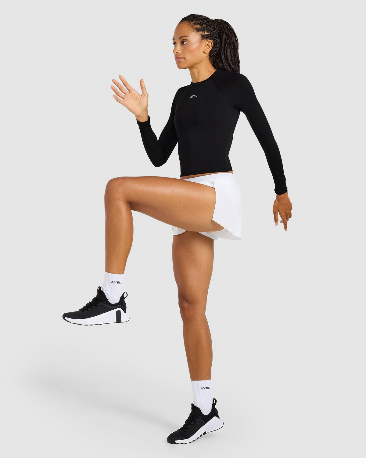Run Low Rise 3" Shorts - Weiß
